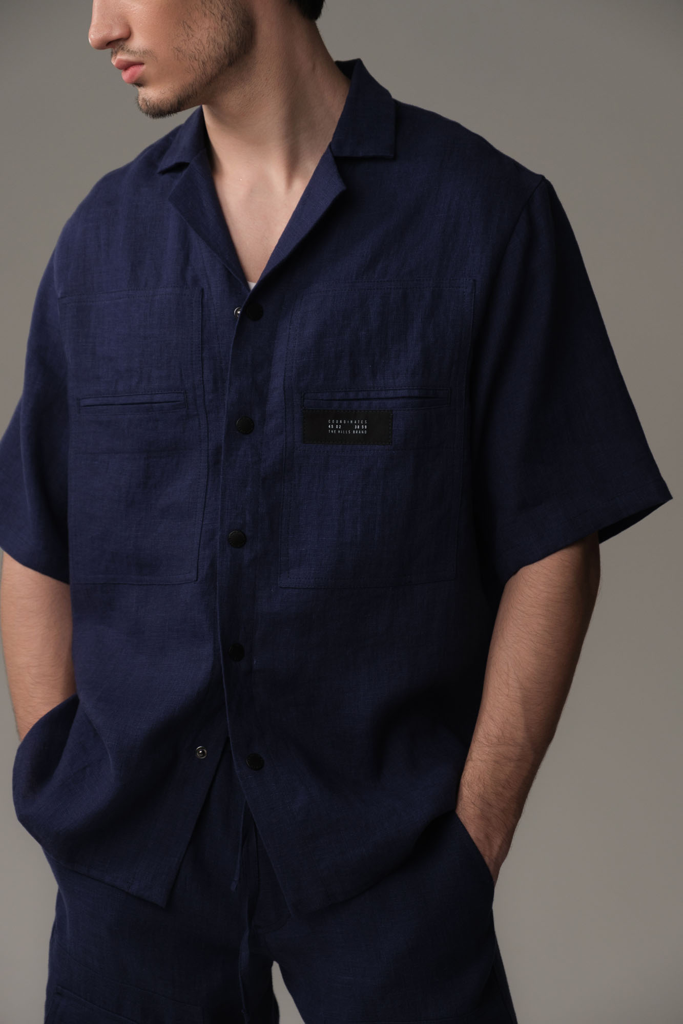 M-251-TH-56-0082 Рубашка с коротким рукавом The Hills Синий