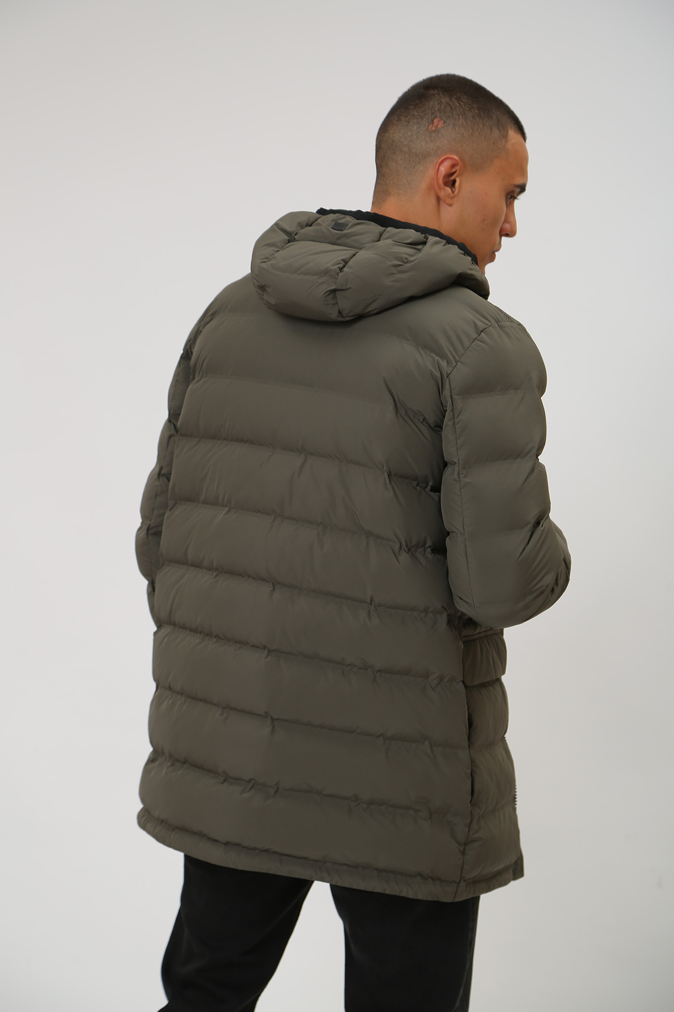 M3628LT2961F3 Пуховик удлиненный Geox Хаки
