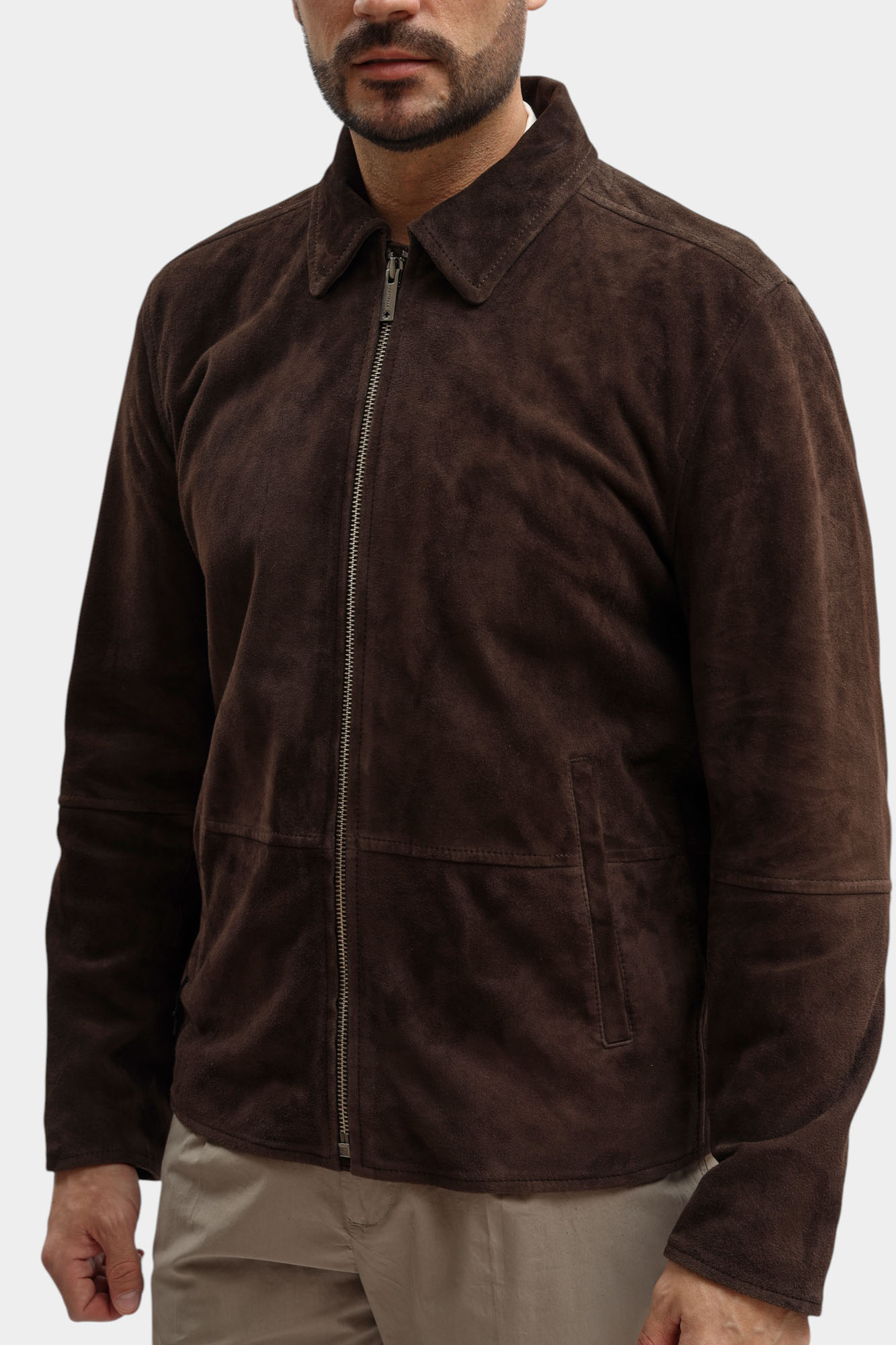 80000833_110165 Куртка кожаная Strellson Коричневый