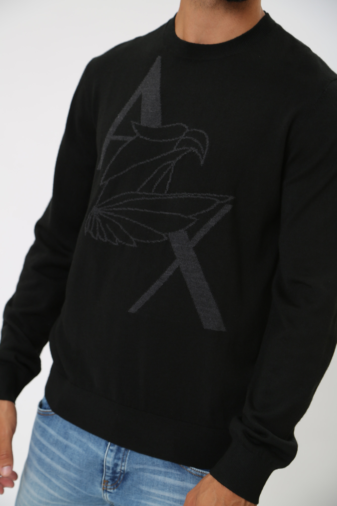 6RZM1D_ZMM9Z Джемпер  Armani Exchange Черный