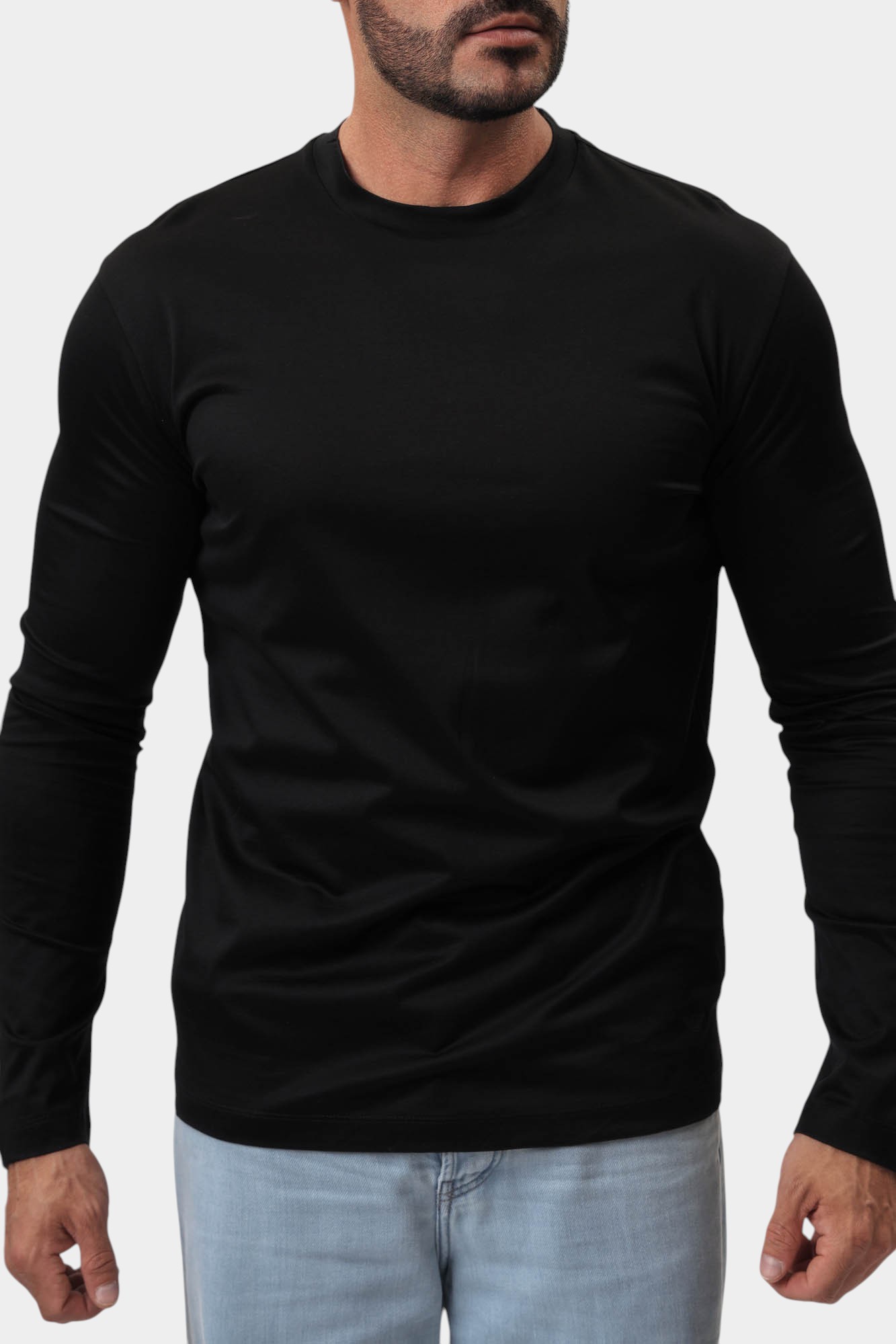 8N1TE9_1JUVZ Лонгслив Emporio Armani Черный