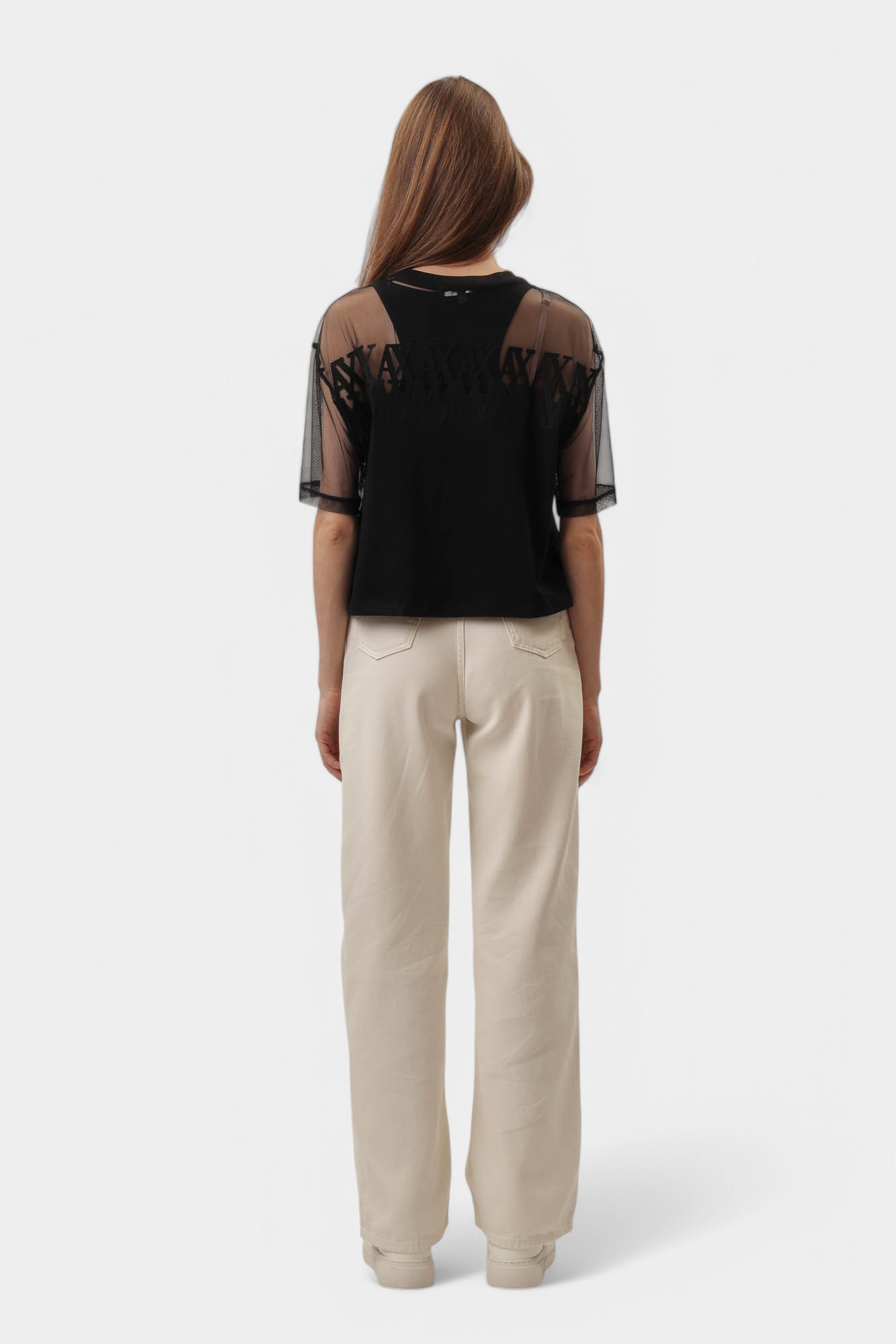 XW000516_AF10359 кроп-топ armani exchange 