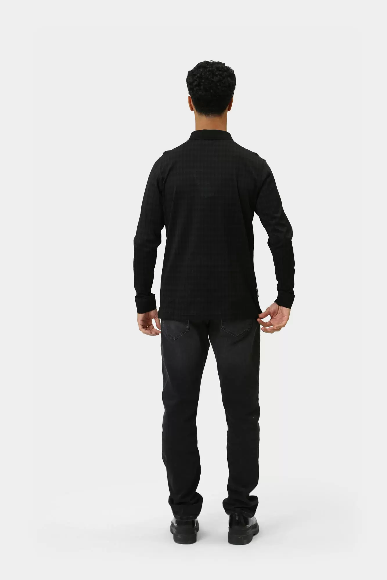 544202_745009 Поло с длинным рукавом Karl Lagerfeld Черный