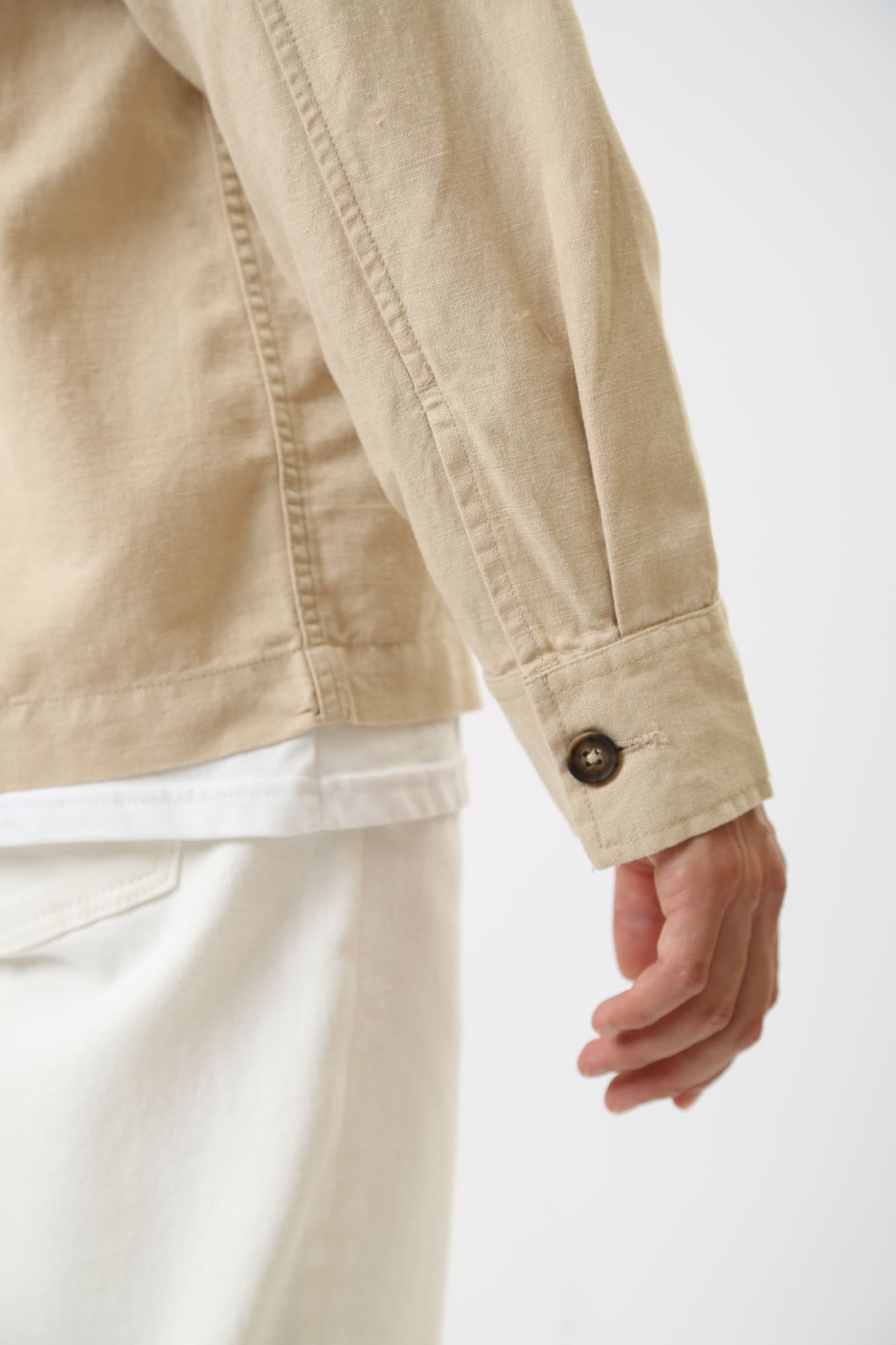 1014775 Рубашка с длинным рукавом Mustang Бежевый