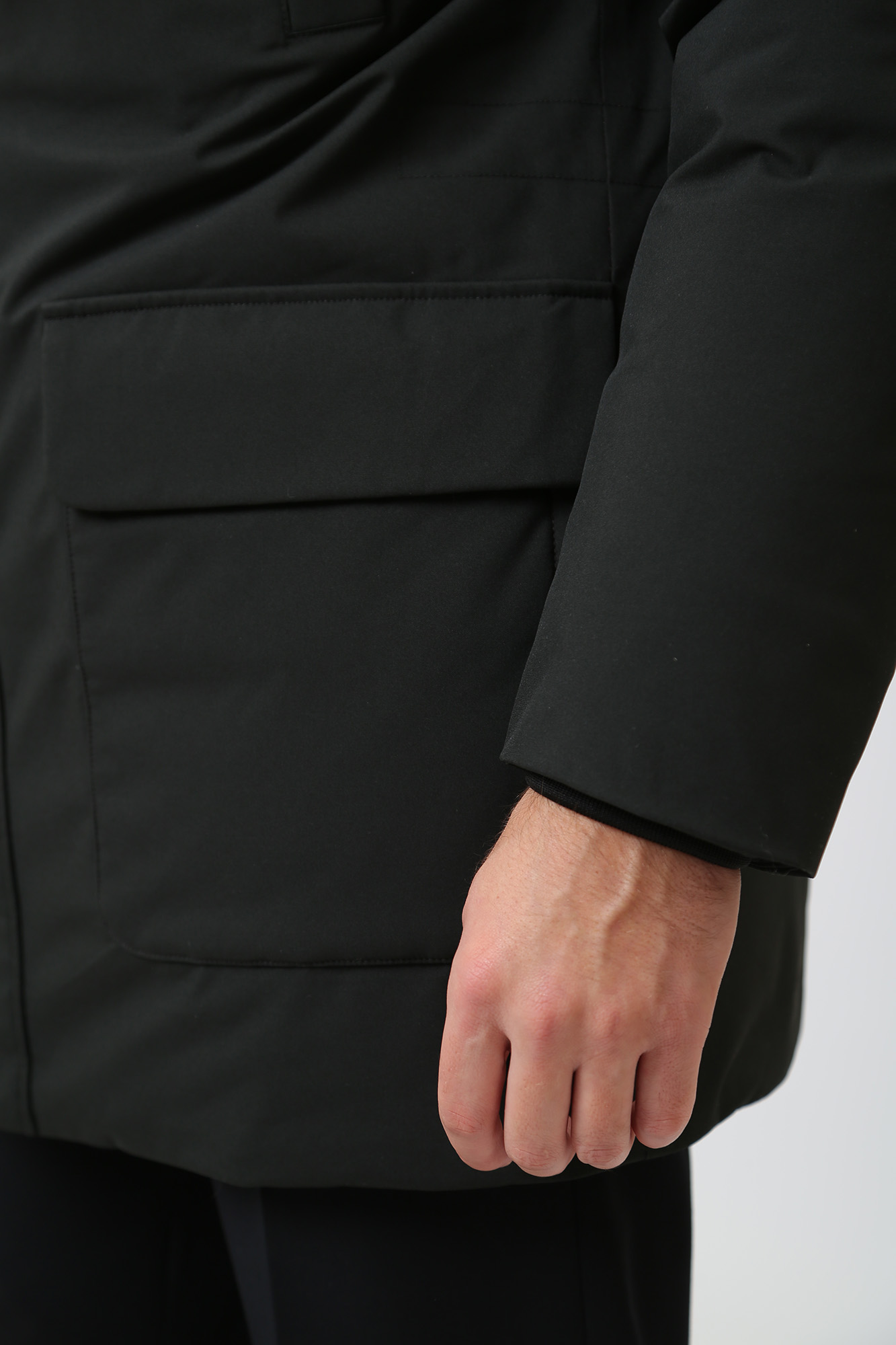 M3629BT2953F Пуховик удлиненный Geox Черный