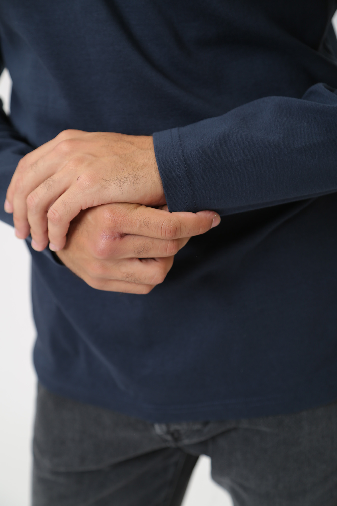 1014108 Лонгслив Mustang Синий