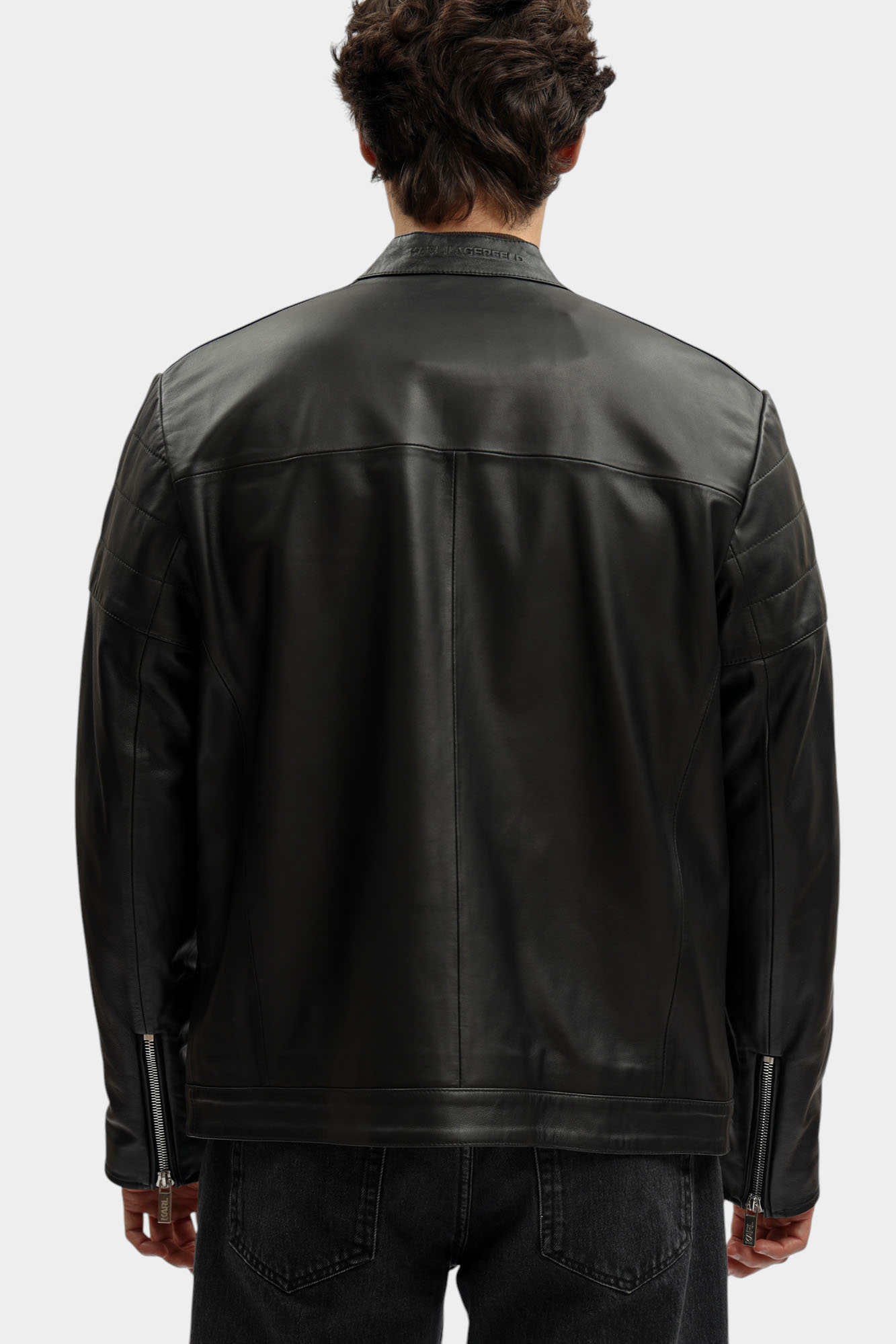 554421_555022 Куртка кожаная Karl Lagerfeld Черный