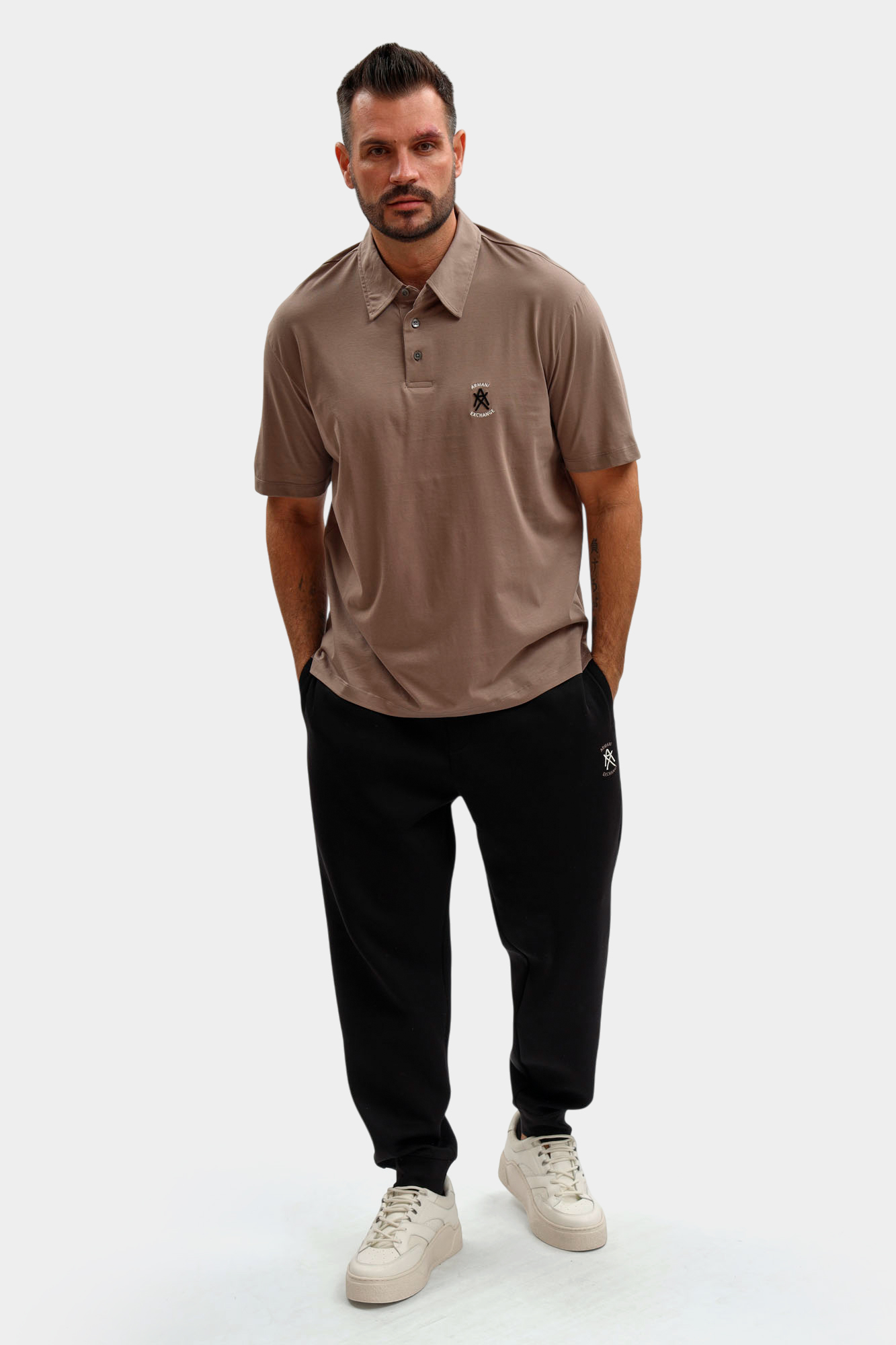 XM002209_AF10364 Поло Armani Exchange Коричневый