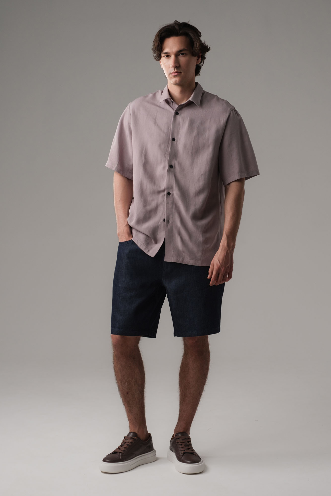 M-251-TK-56-7006 Шорты джинсовые The Hills Синий