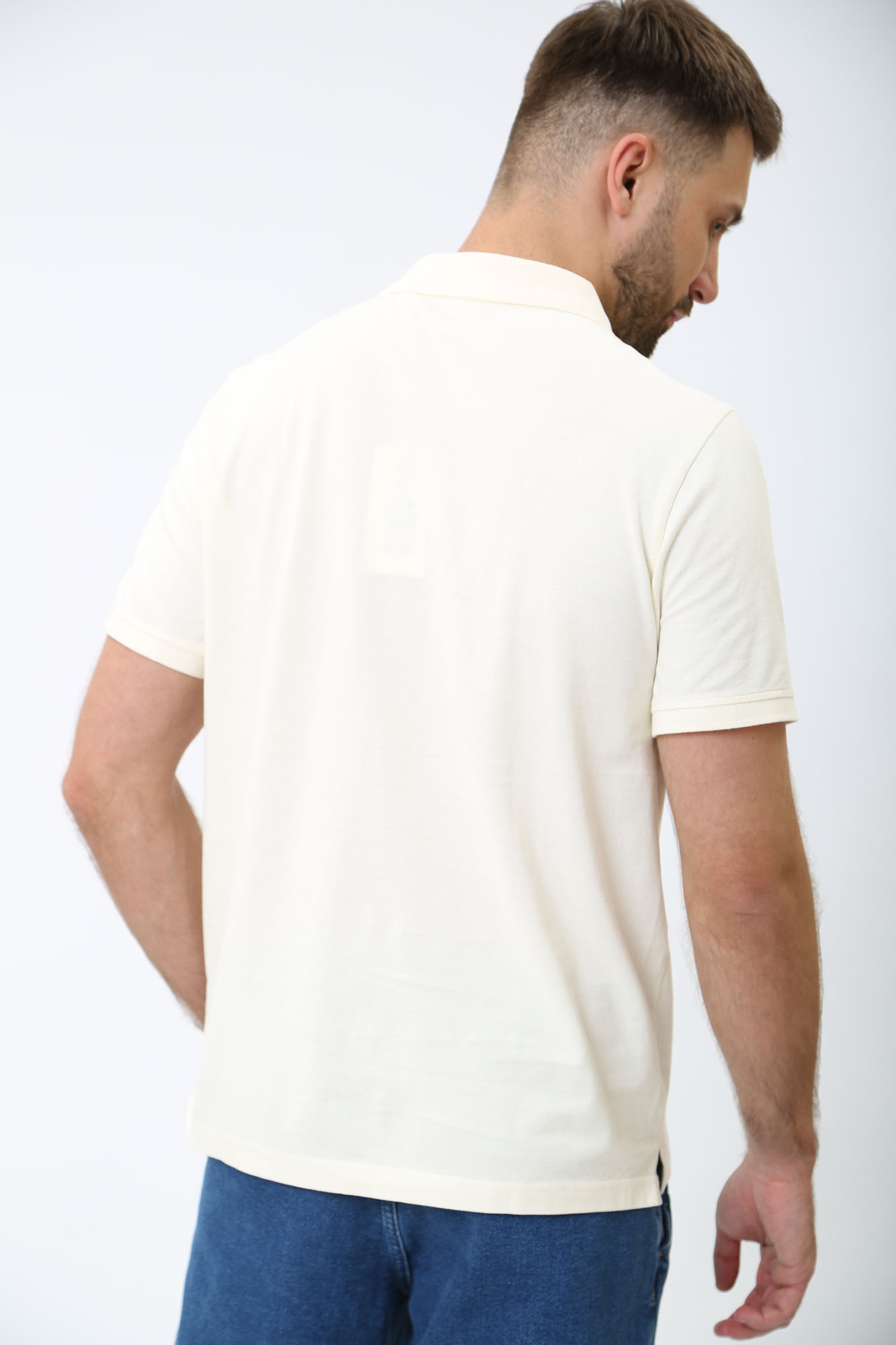 1014933 Поло Mustang Молочный