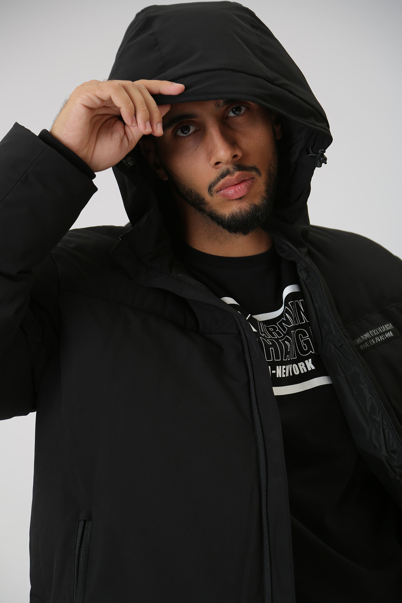 6RZB03_ZNICZ Куртка пуховая Armani Exchange Черный