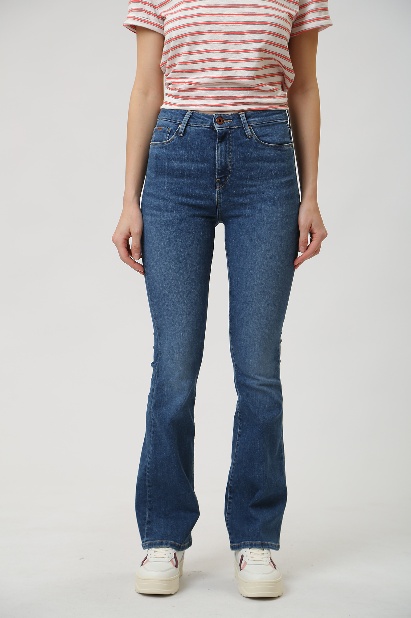 PL204595GX6 джинсы skinny fit flare uhw  pepe jeans 