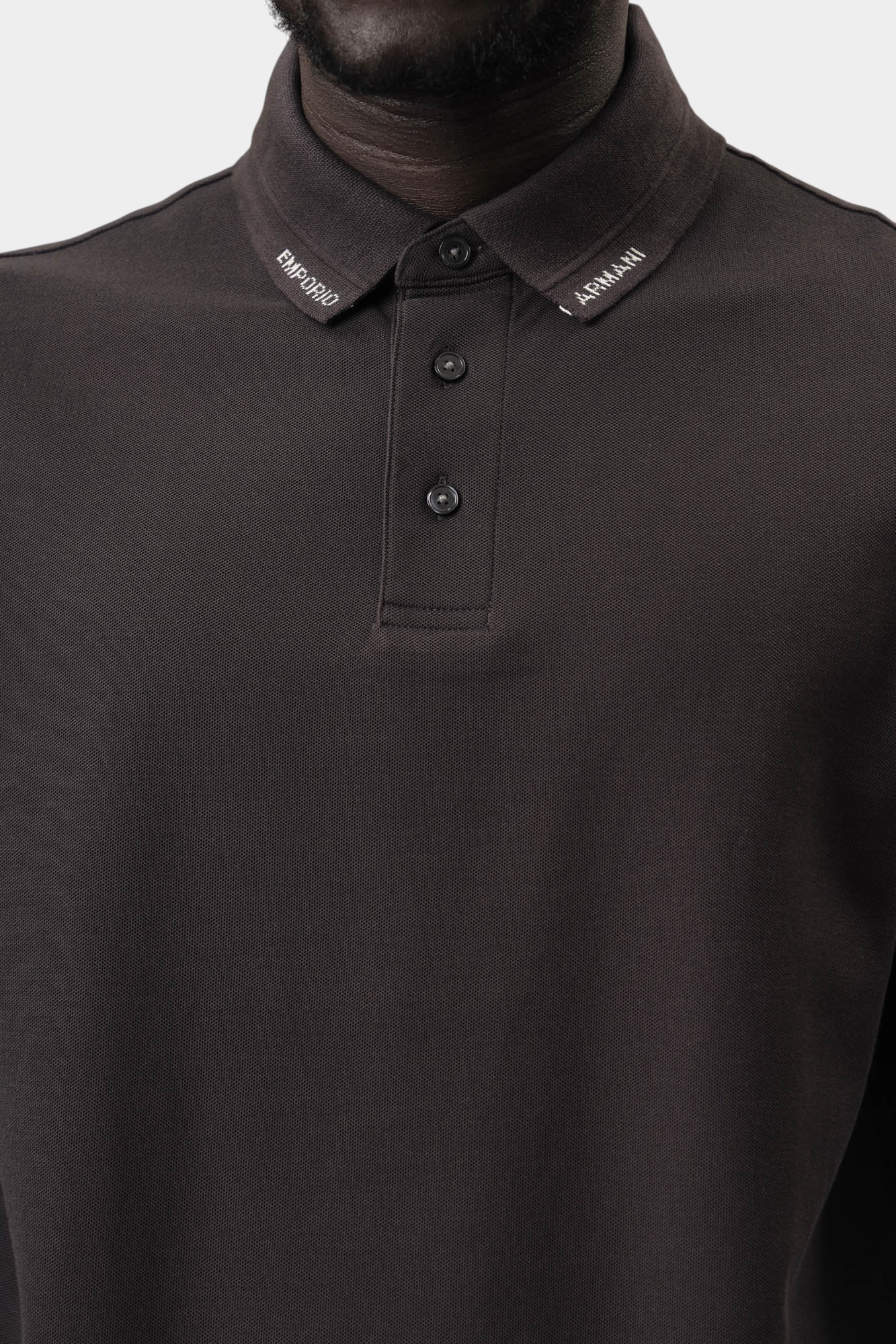 EM001081_AF10497 Поло Emporio Armani Черный