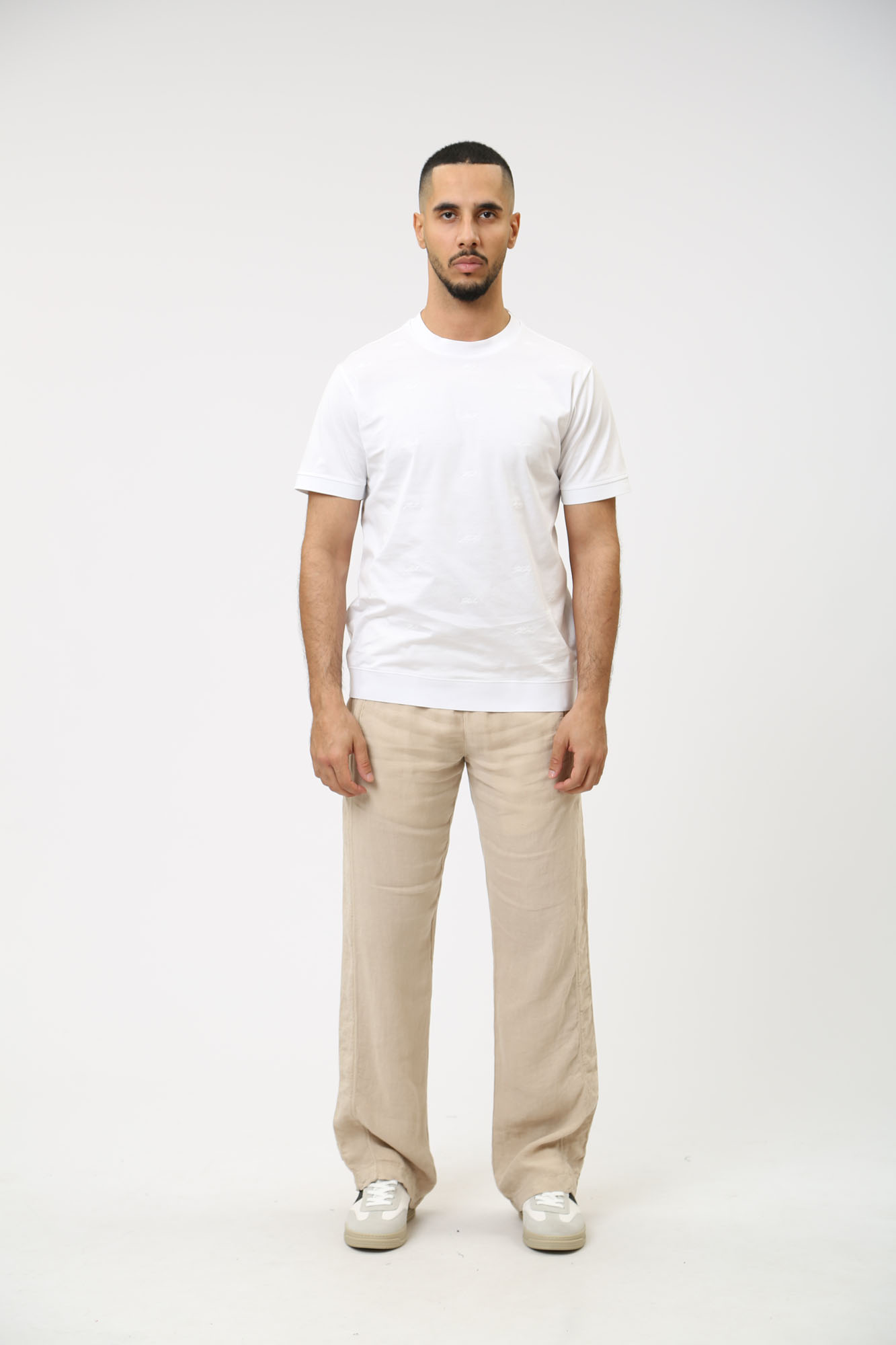 542815_255815 Брюки льняные Karl Lagerfeld Бежевый