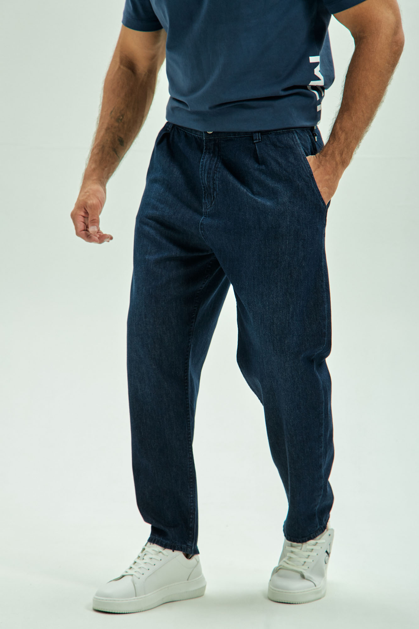 VM-OMA-33-017 Брюки джинсовые Van Mich Синий