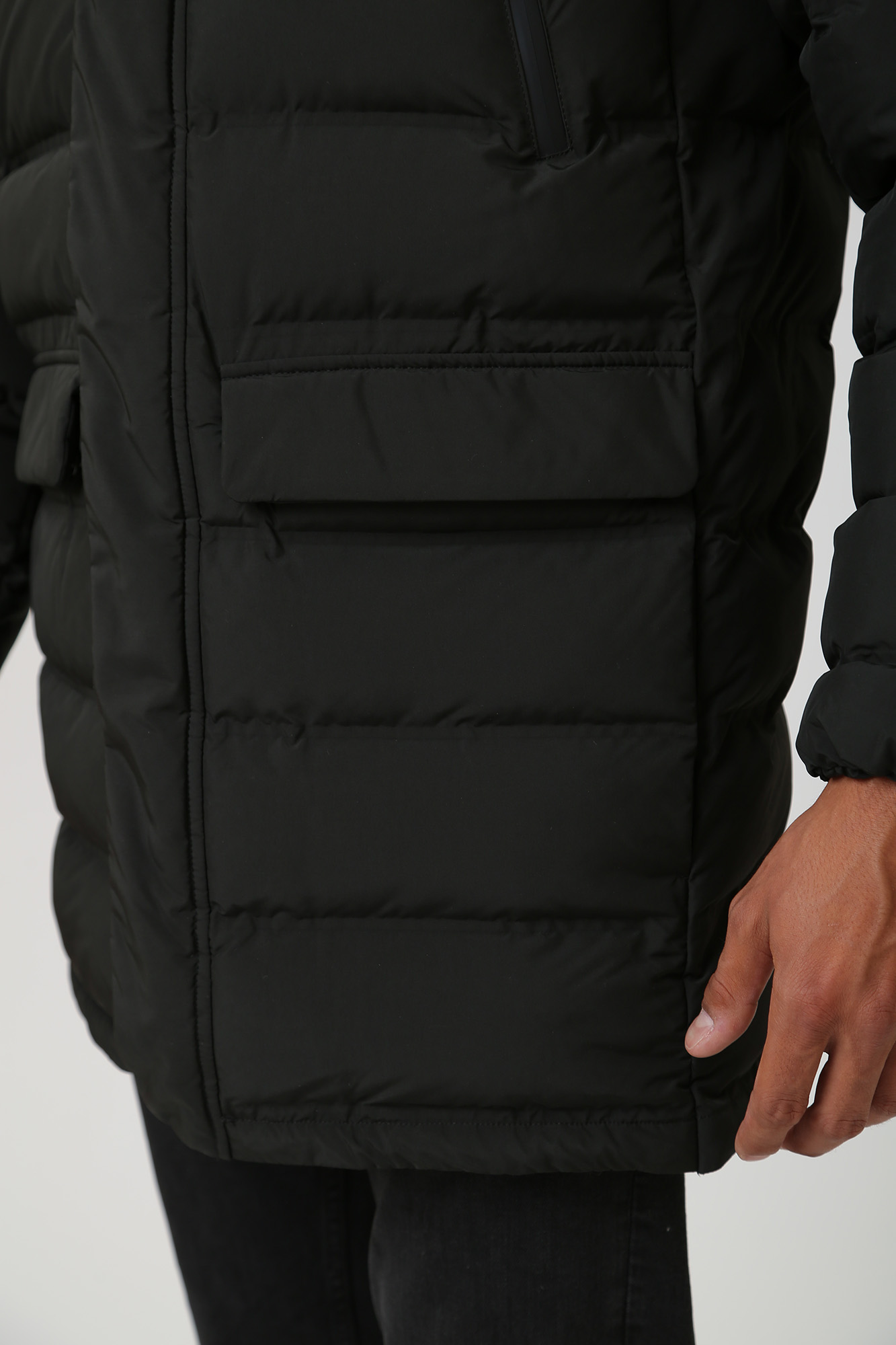 M3628LT2961F9 Пуховик удлиненный Geox Черный