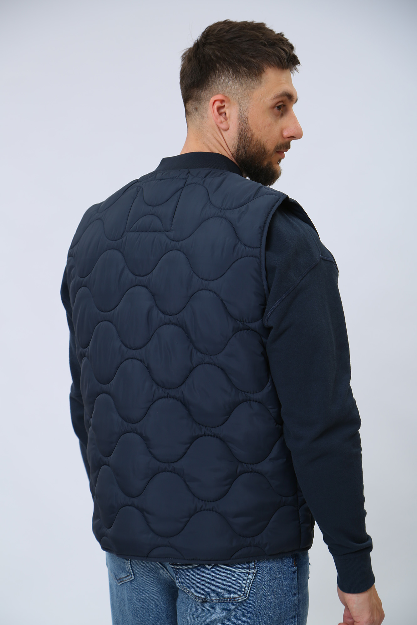 1013494 Жилет утепленный Mustang Синий