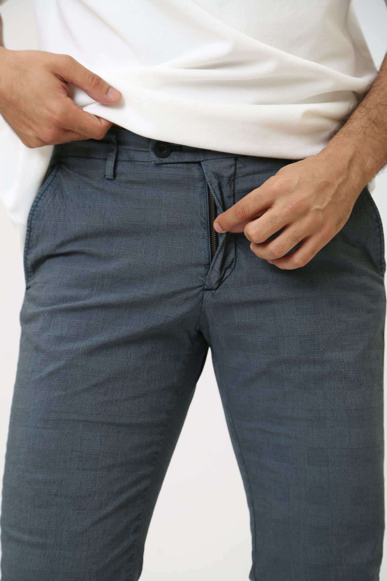 30040702_10017253 Брюки чиносы Strellson Синий