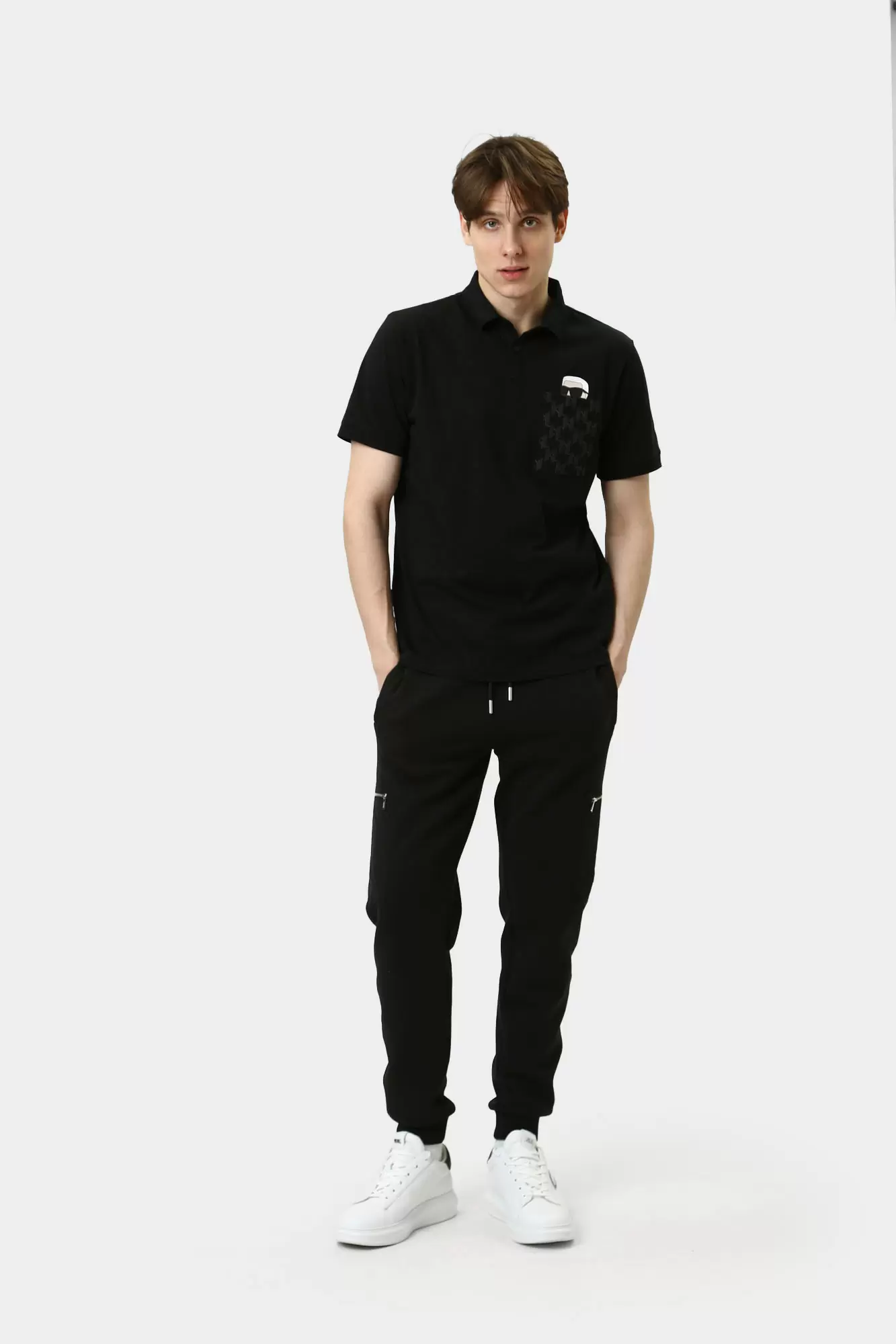 551251_745091 Поло Karl Lagerfeld Черный