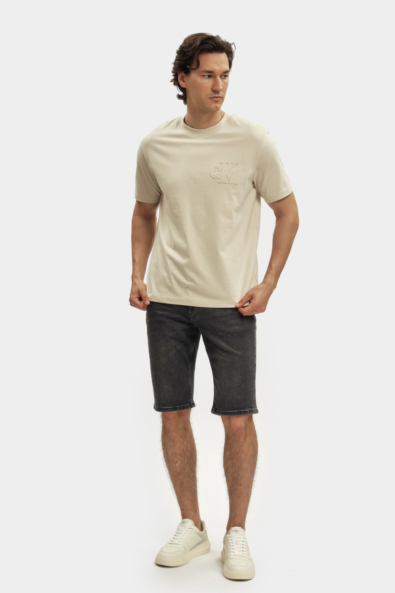 J30J327515 Шорты джинсовые Calvin Klein Jeans Серый