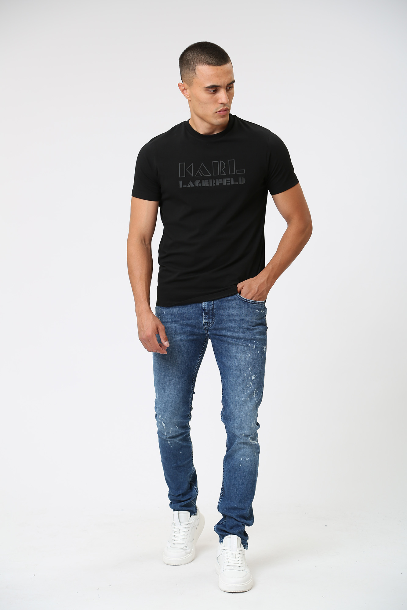 532832_265801 Брюки джинсовые Karl Lagerfeld Синий