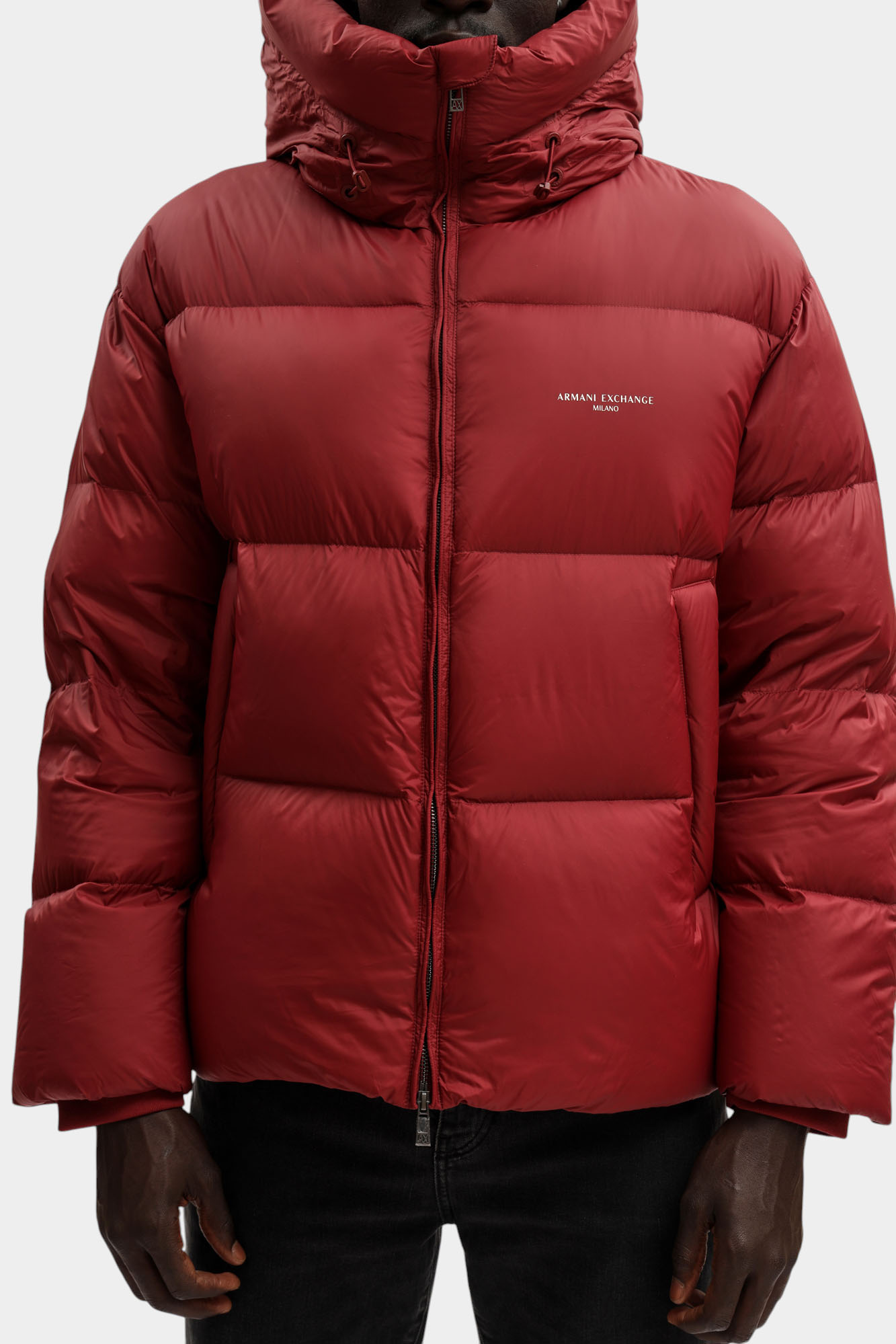 XM001115_AF16589 Куртка пуховая Armani Exchange Бордовый