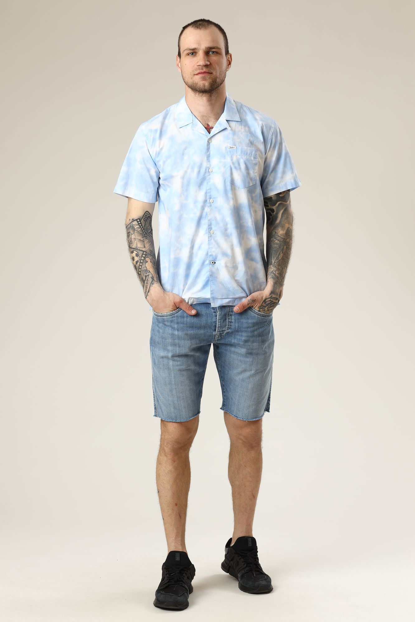 PM307082 Рубашка Pepe Jeans Голубой