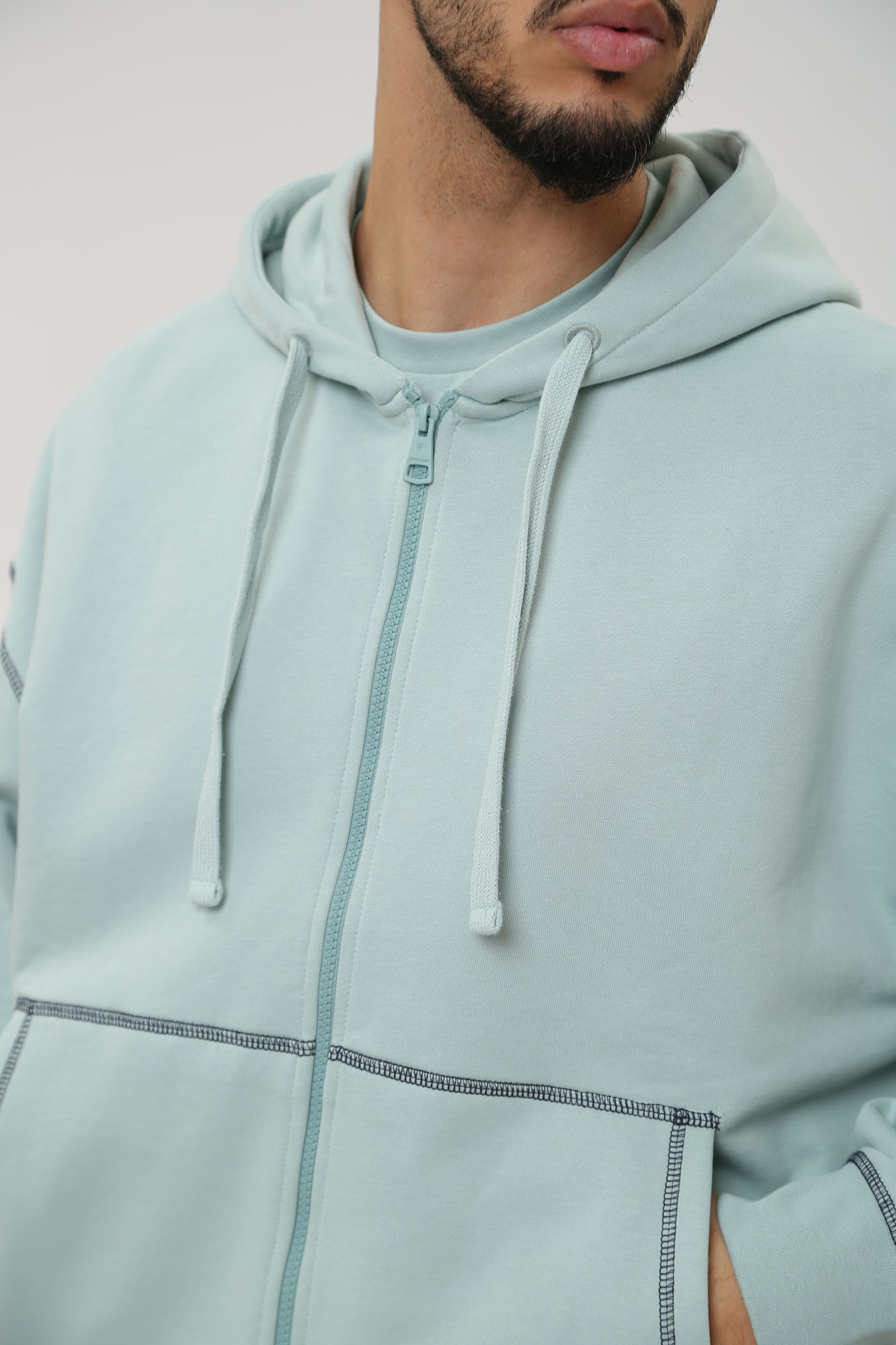 30040139_10016253 Толстовка с капюшоном Strellson Голубой