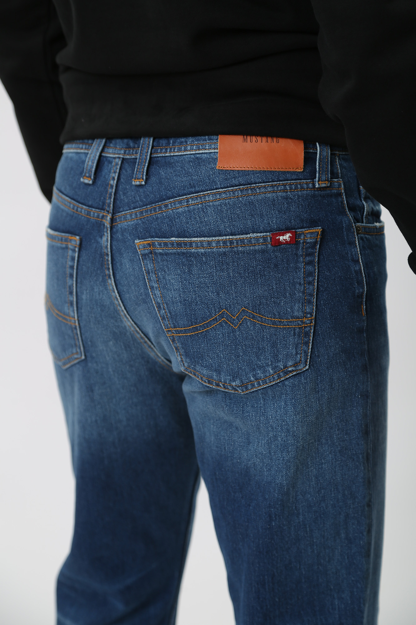 1014612-5000 Джинсы Denver Cropped  Mustang Синий