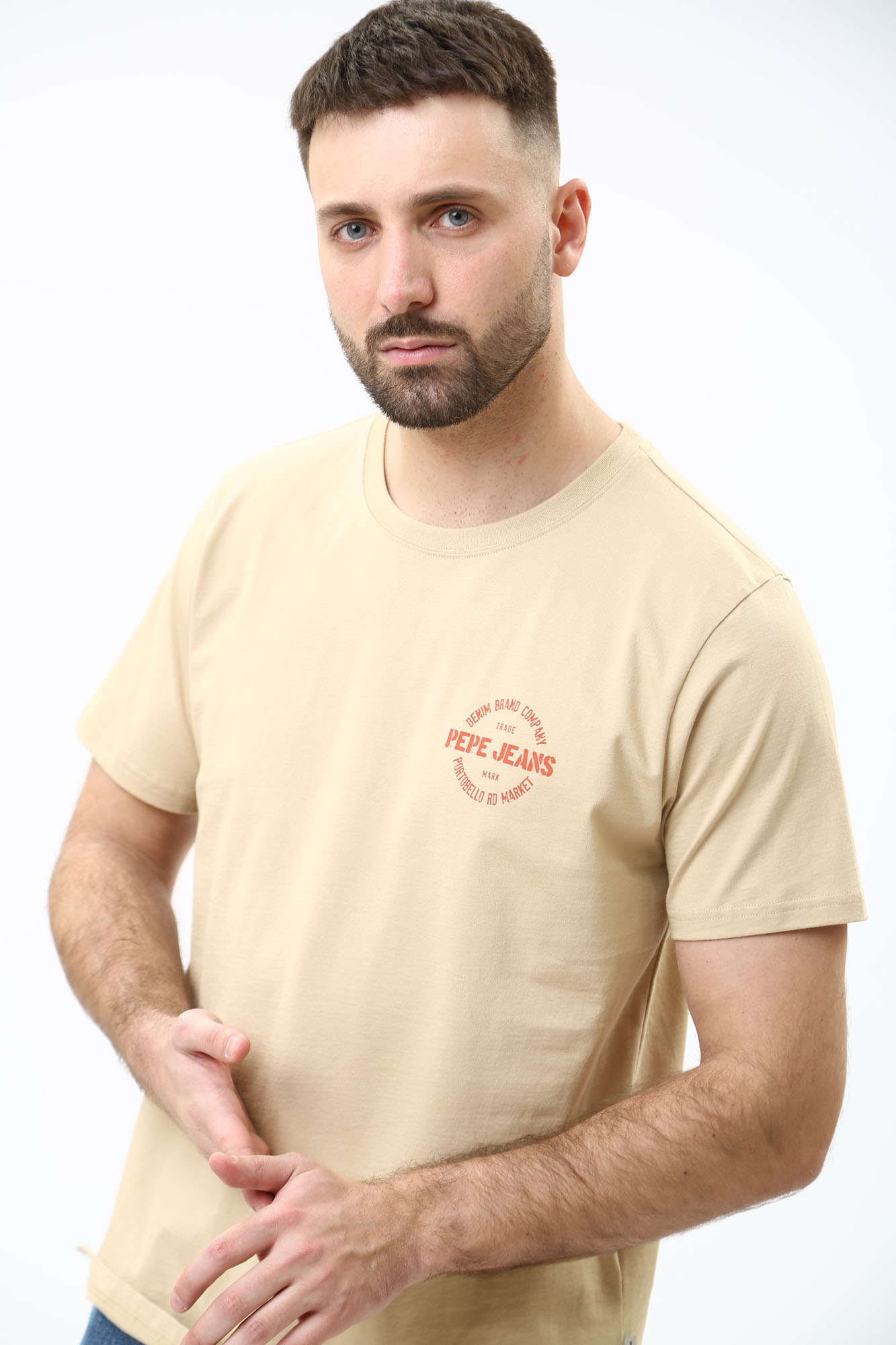 PM509210 Футболка Pepe Jeans Бежевый