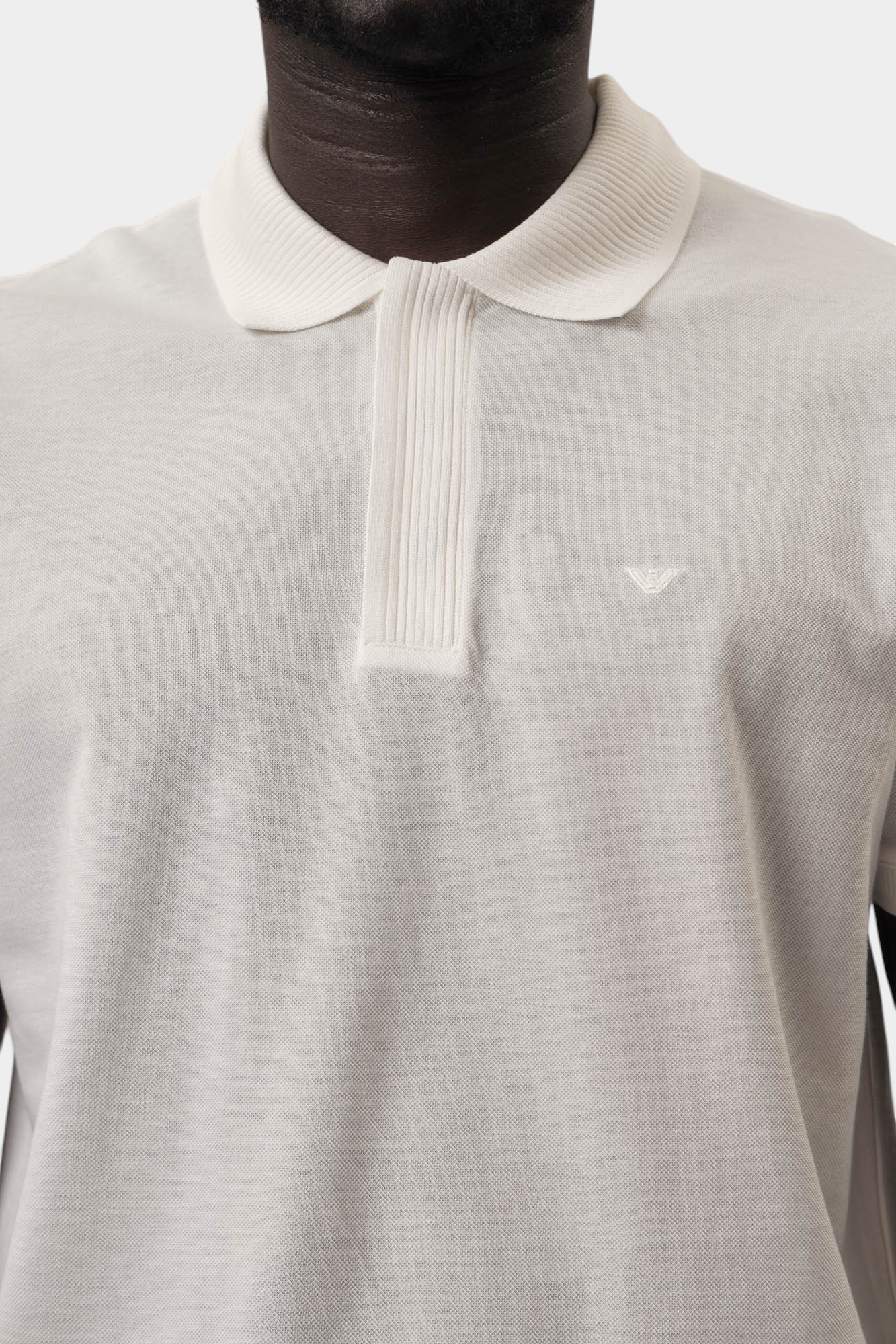 EM000850_AF1 Поло Emporio Armani Белый