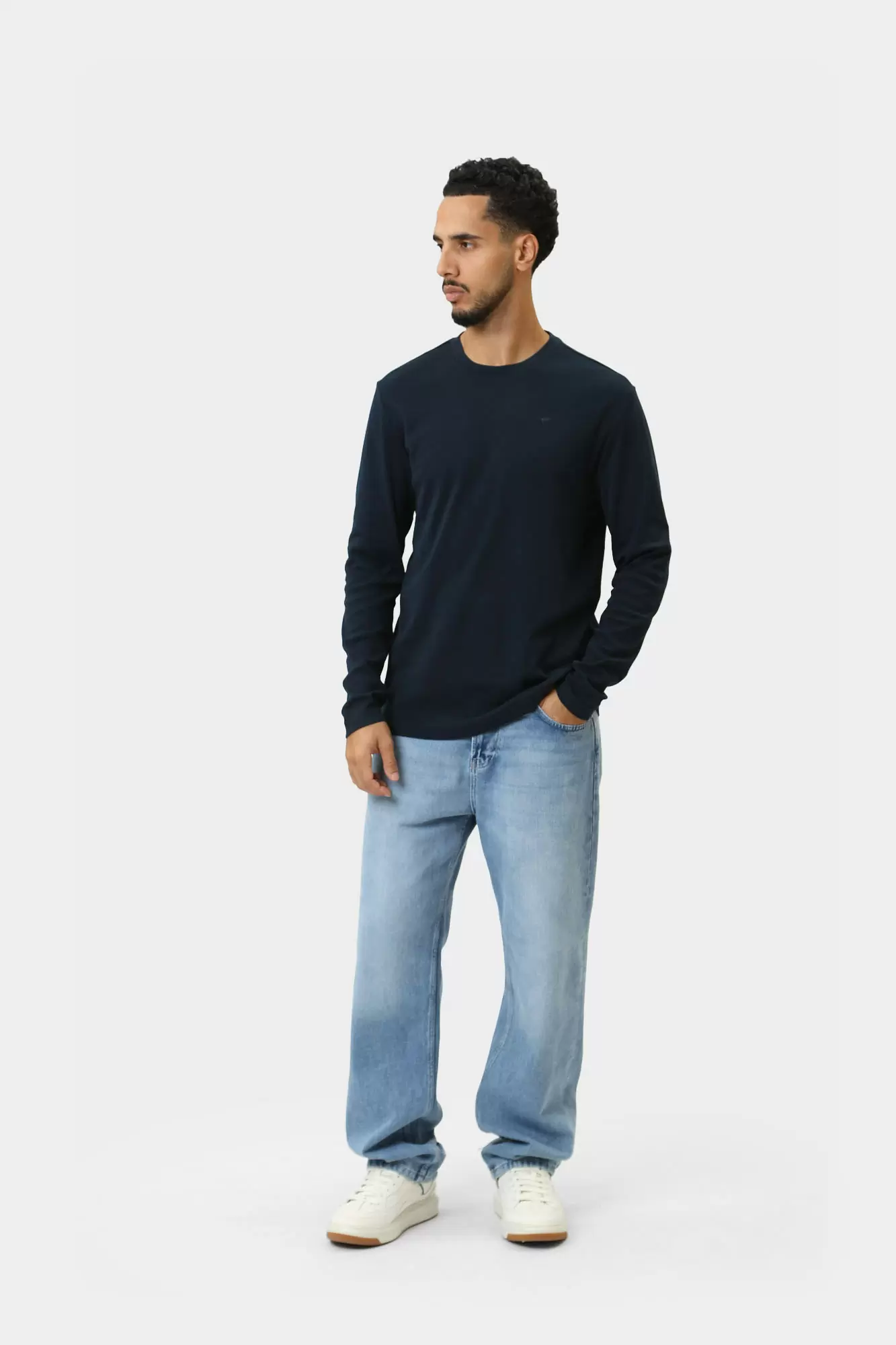 1015674 Лонгслив Mustang Синий