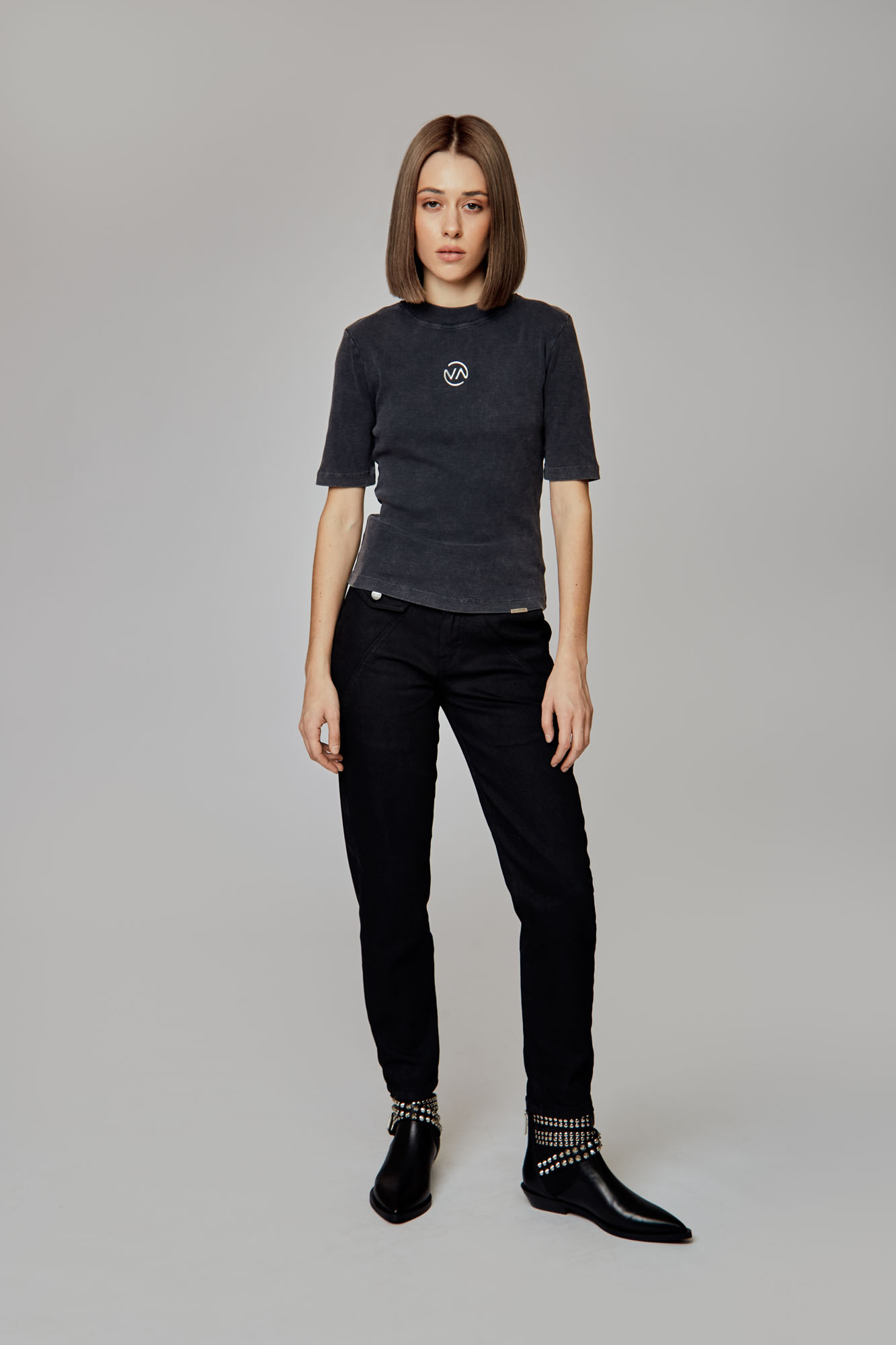 VW-OMA-33-337 брюки джинсовые van mich 