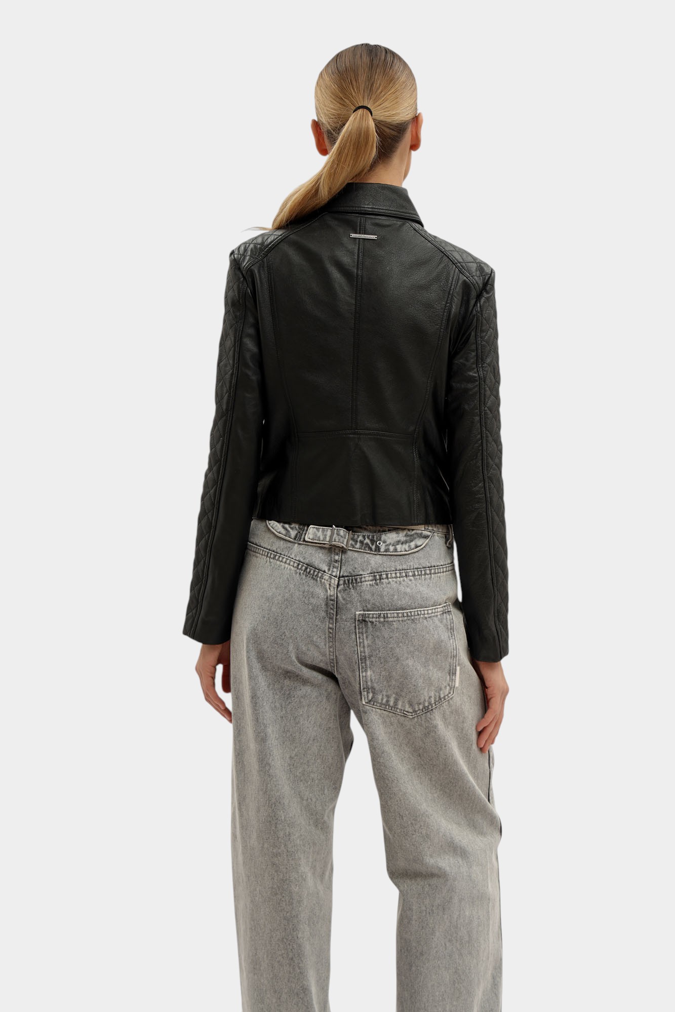 XW000654_AF16212 куртка кожаная armani exchange 