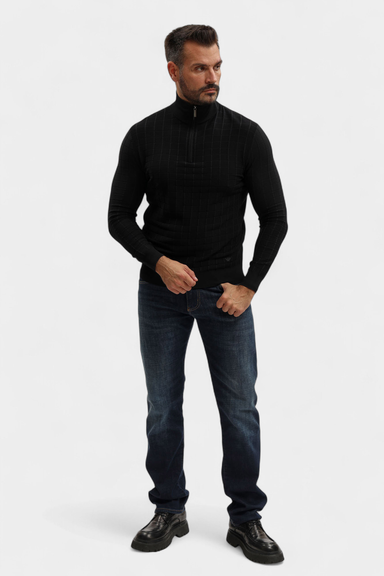 EM003501_ AF14853 Водолазка Emporio Armani Черный