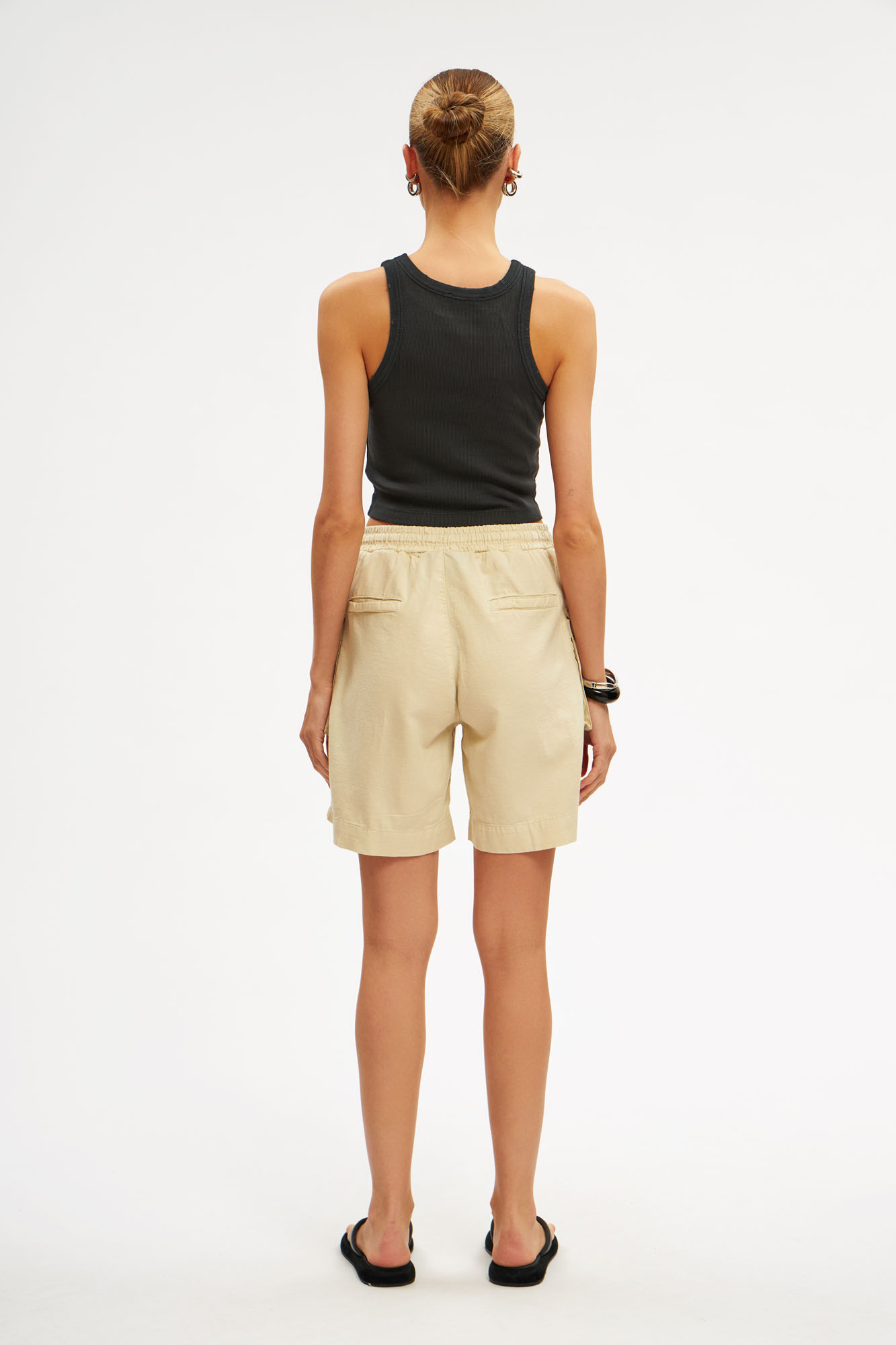 VW-OMA-55-443 шорты льняные van mich 