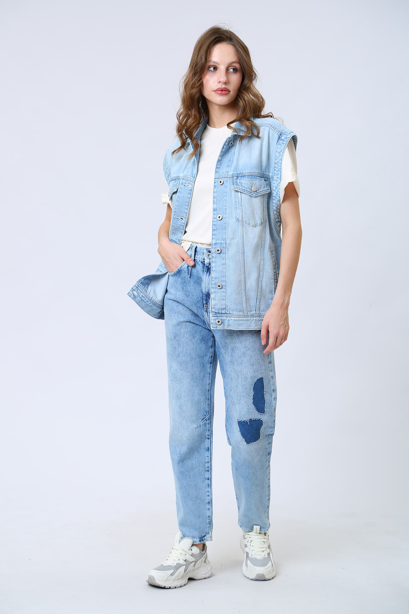 PL40218 жилет джинсовый pepe jeans 