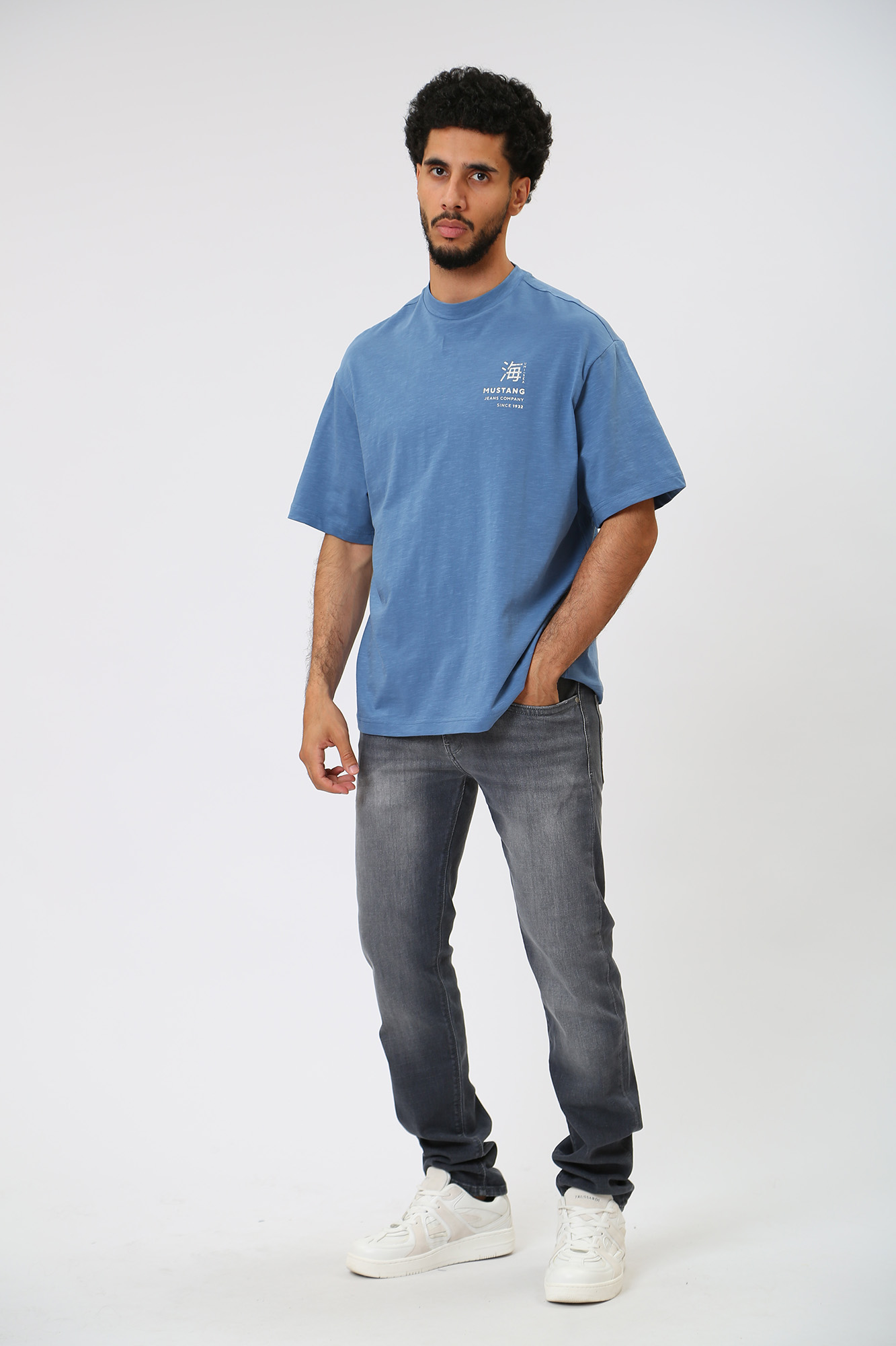 1013829 Футболка Mustang Синий