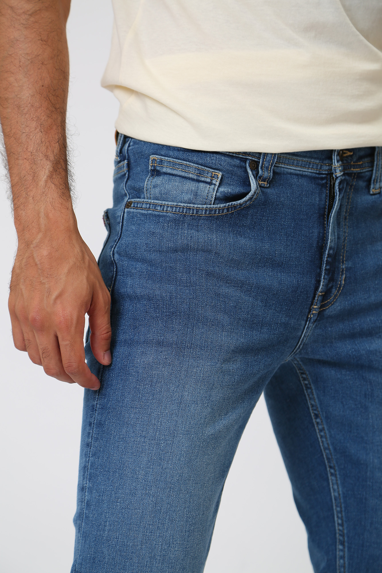 1013320-5000 Брюки джинсовые Mustang Синий