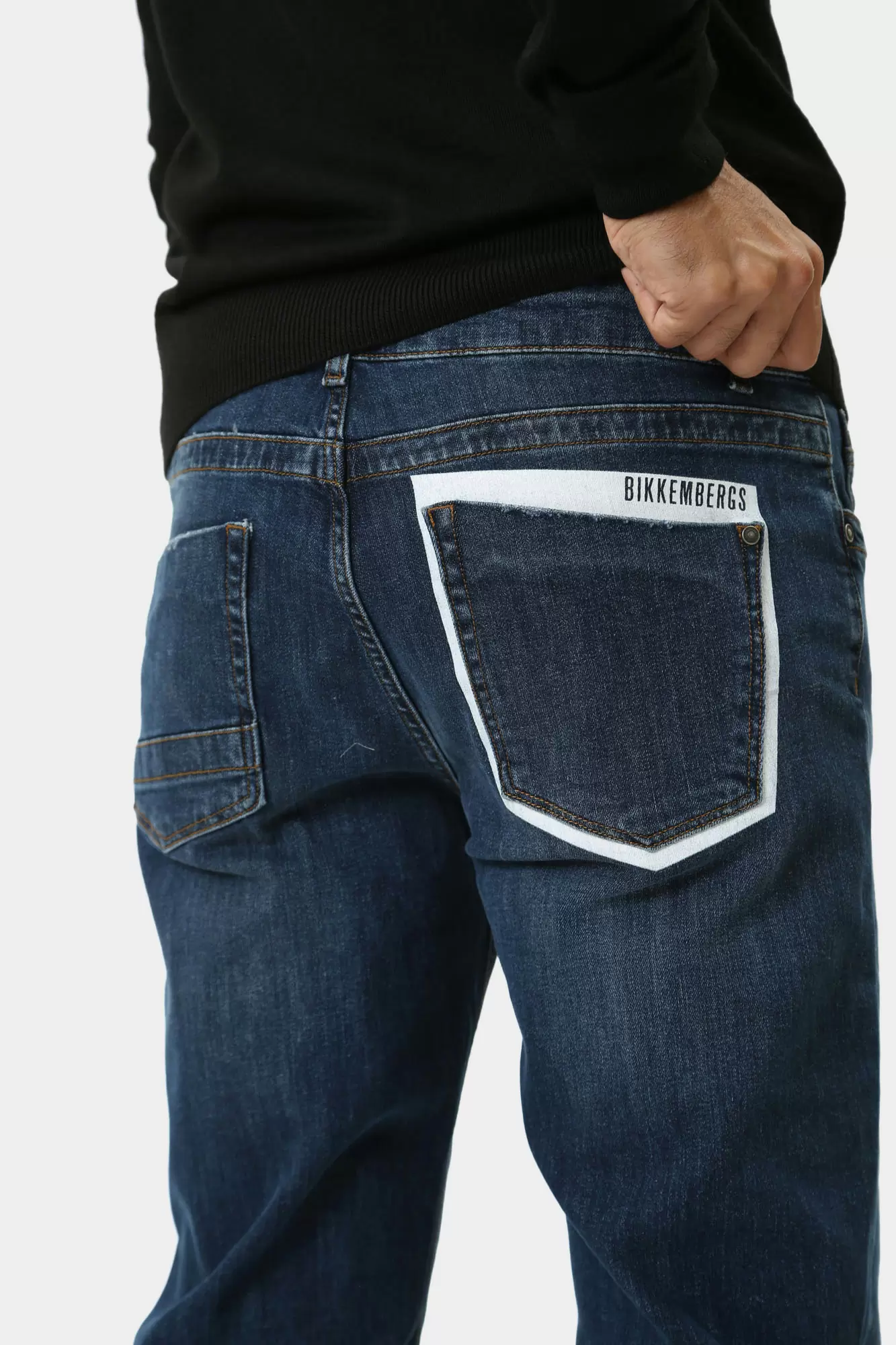 BMD0578 Брюки джинсовые Bikkembergs Синий