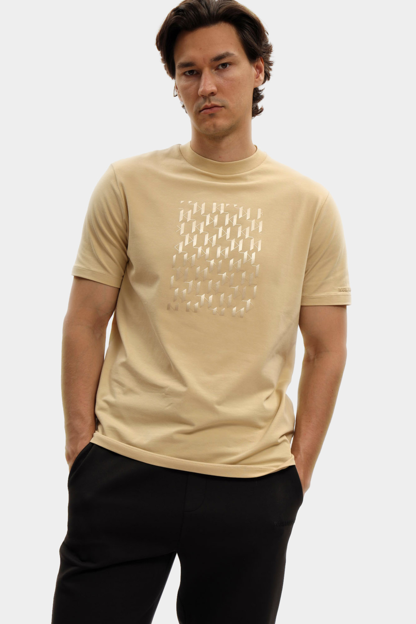 553235_755037 Футболка Karl Lagerfeld Бежевый