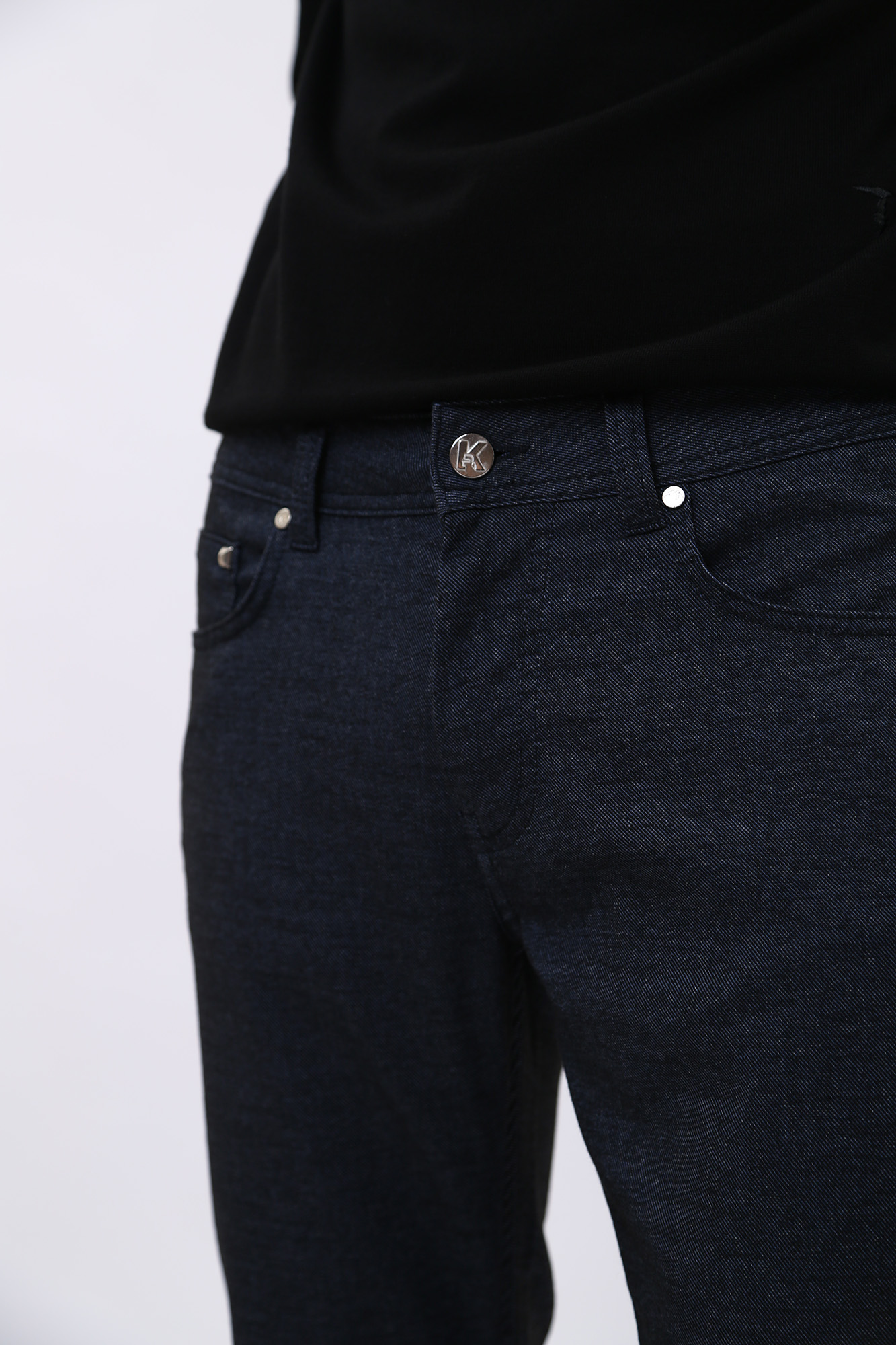 524816_265840 Брюки 5-карманные  Karl Lagerfeld Синий