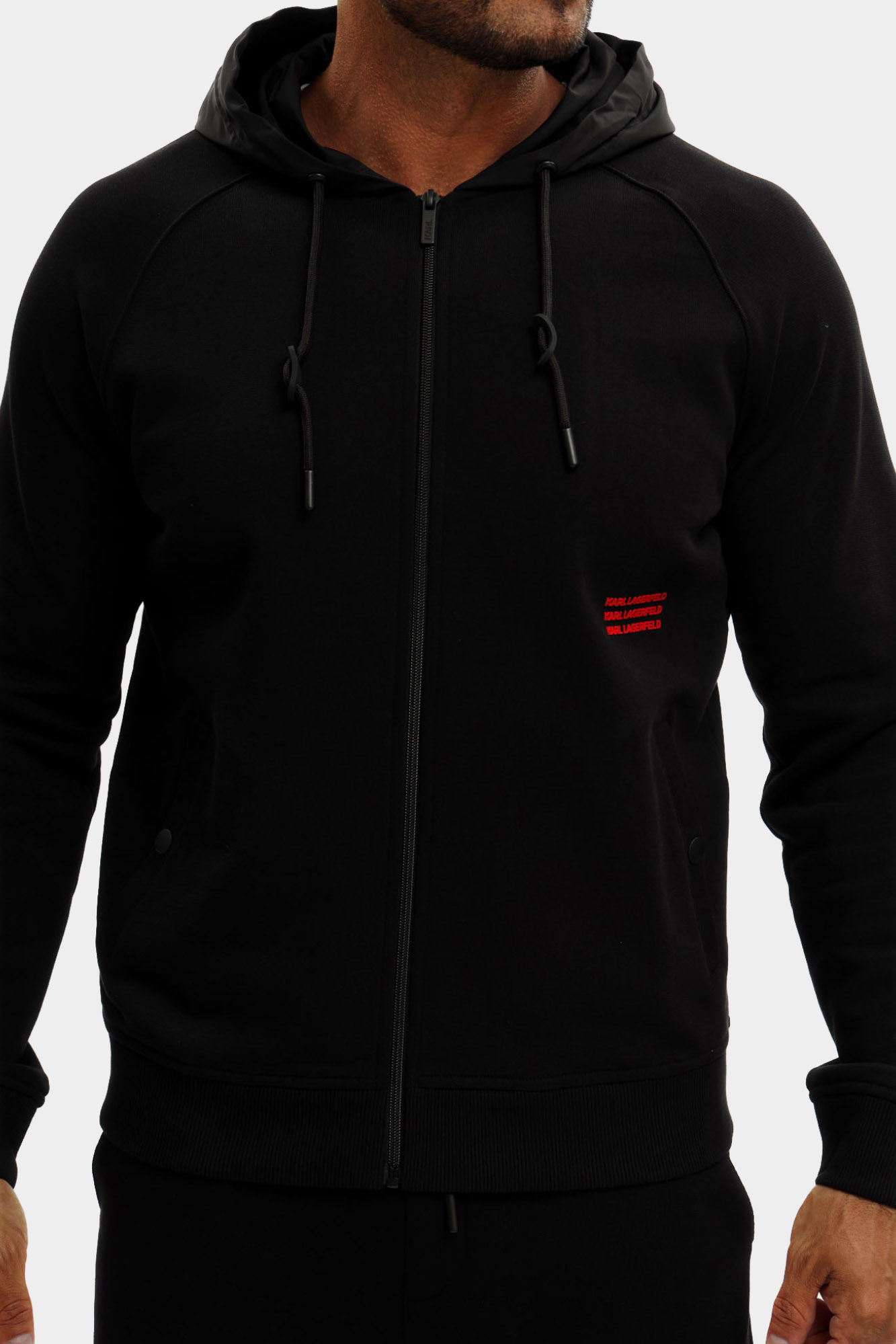 553904_705028 Толстовка с капюшоном Karl Lagerfeld Черный