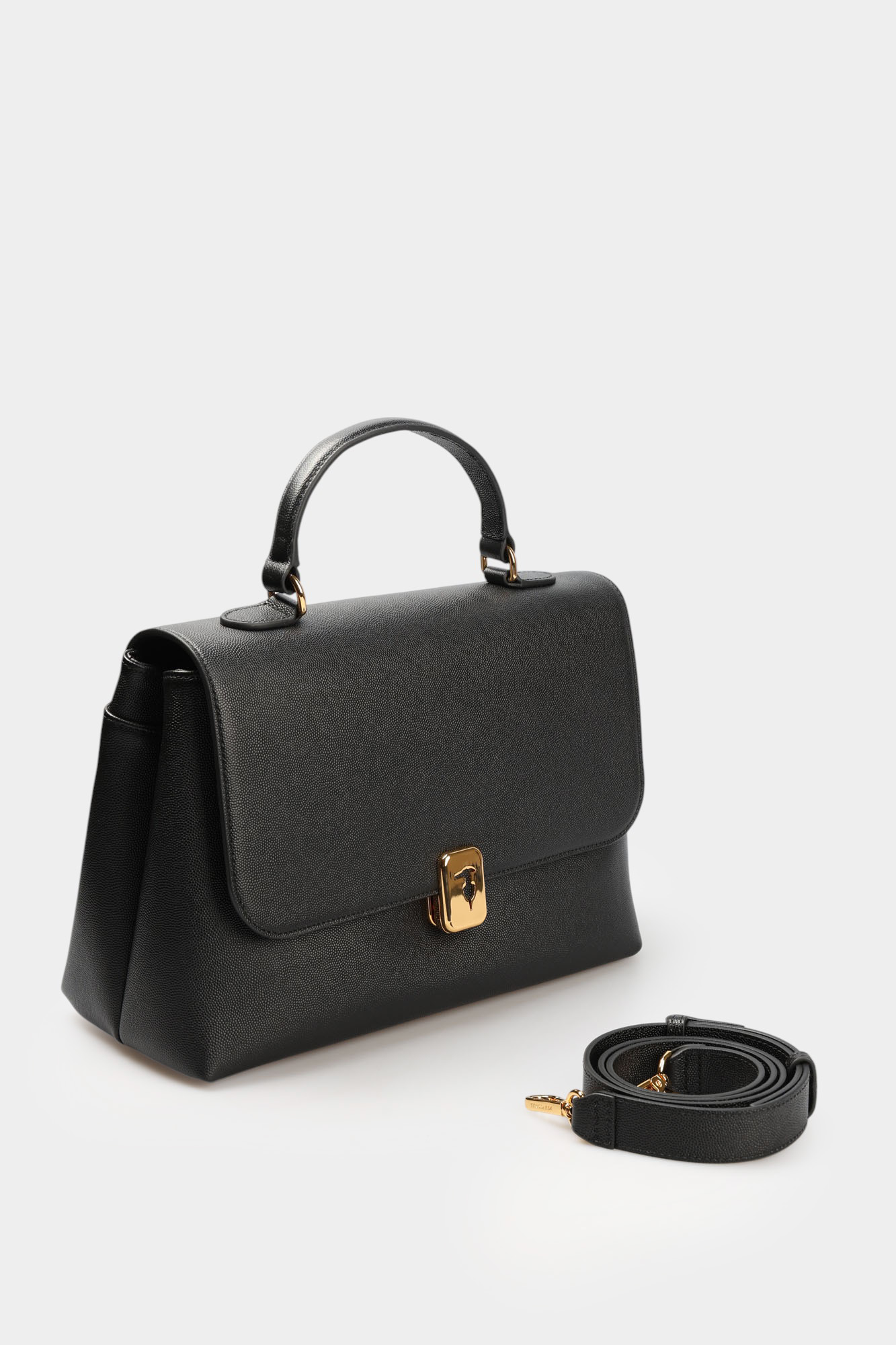 Z606E106079N-WBH01L30-19QA Сумка с клапаном Trussardi Черный