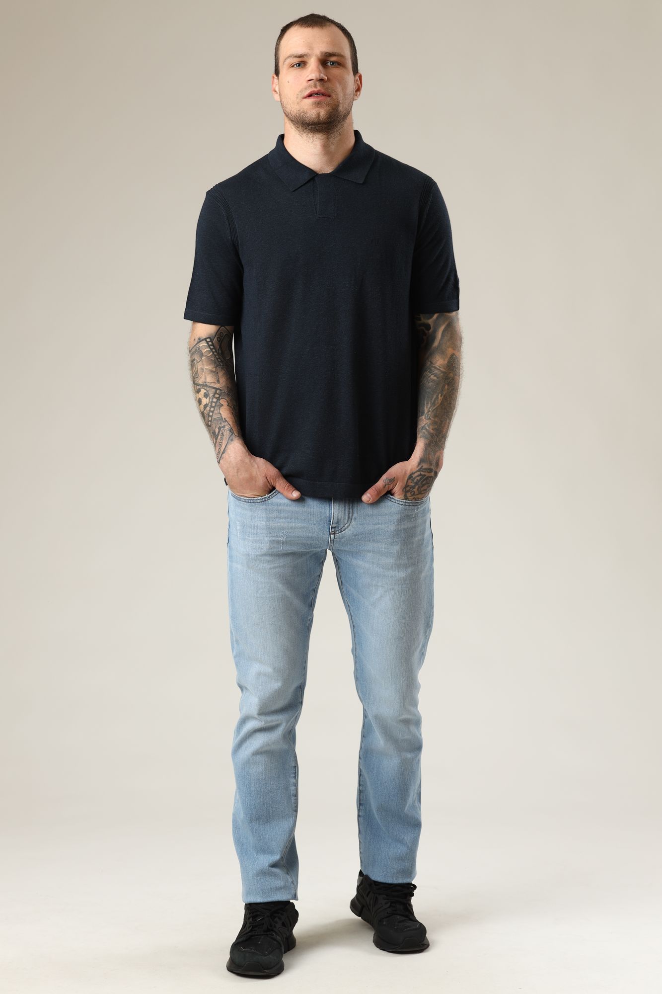 3KZF1A_ZMN3Z Поло Armani Exchange Синий