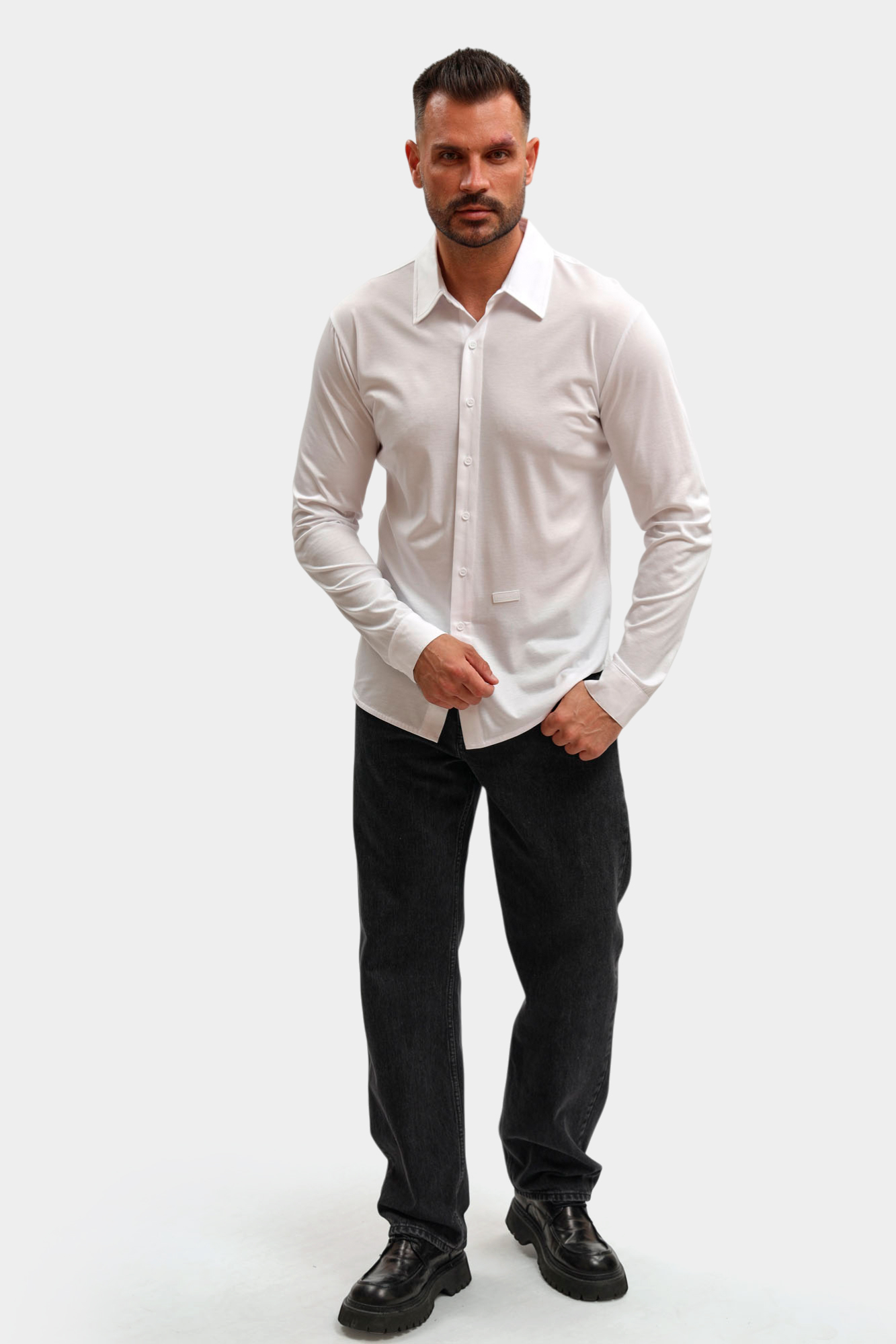 BMS1424 Рубашка Bikkembergs Белый