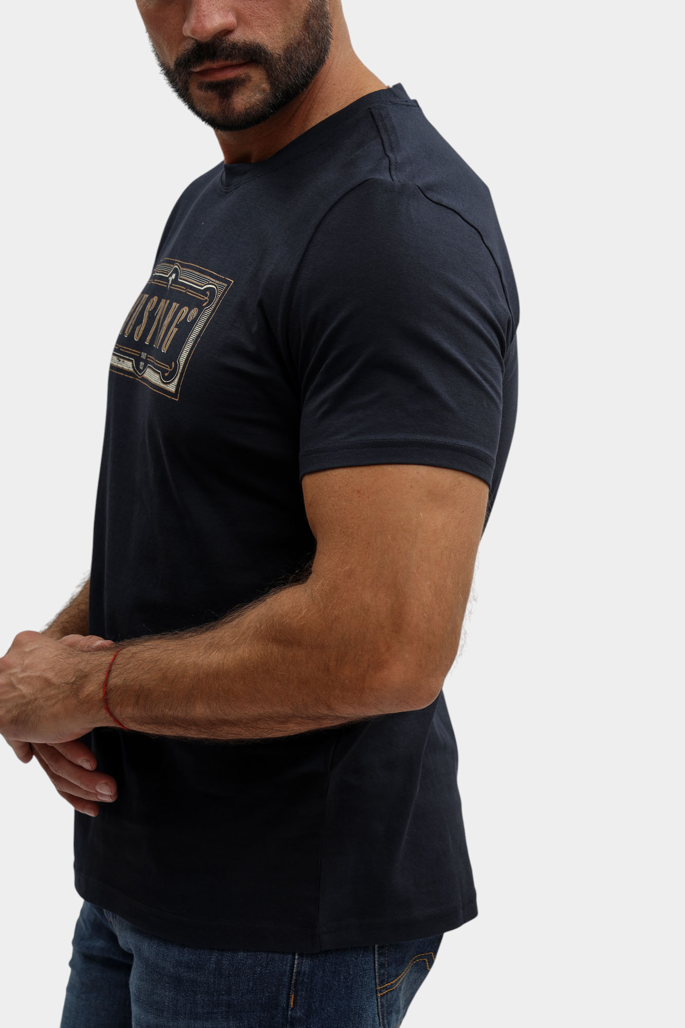 1017127 Футболка Mustang Синий