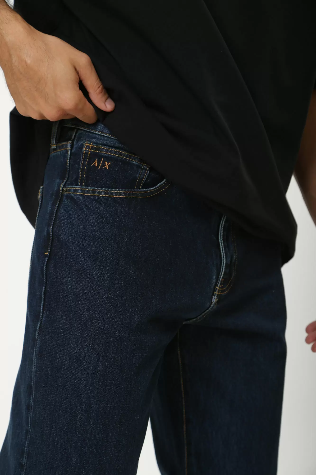 6DZJ16_Z1ZSZ_25EX Брюки джинсовые Armani Exchange Синий