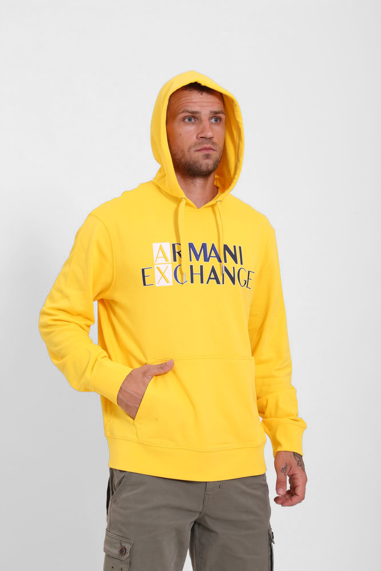 3KZMGL_ZJ8MZ Худи Armani Exchange Желтый