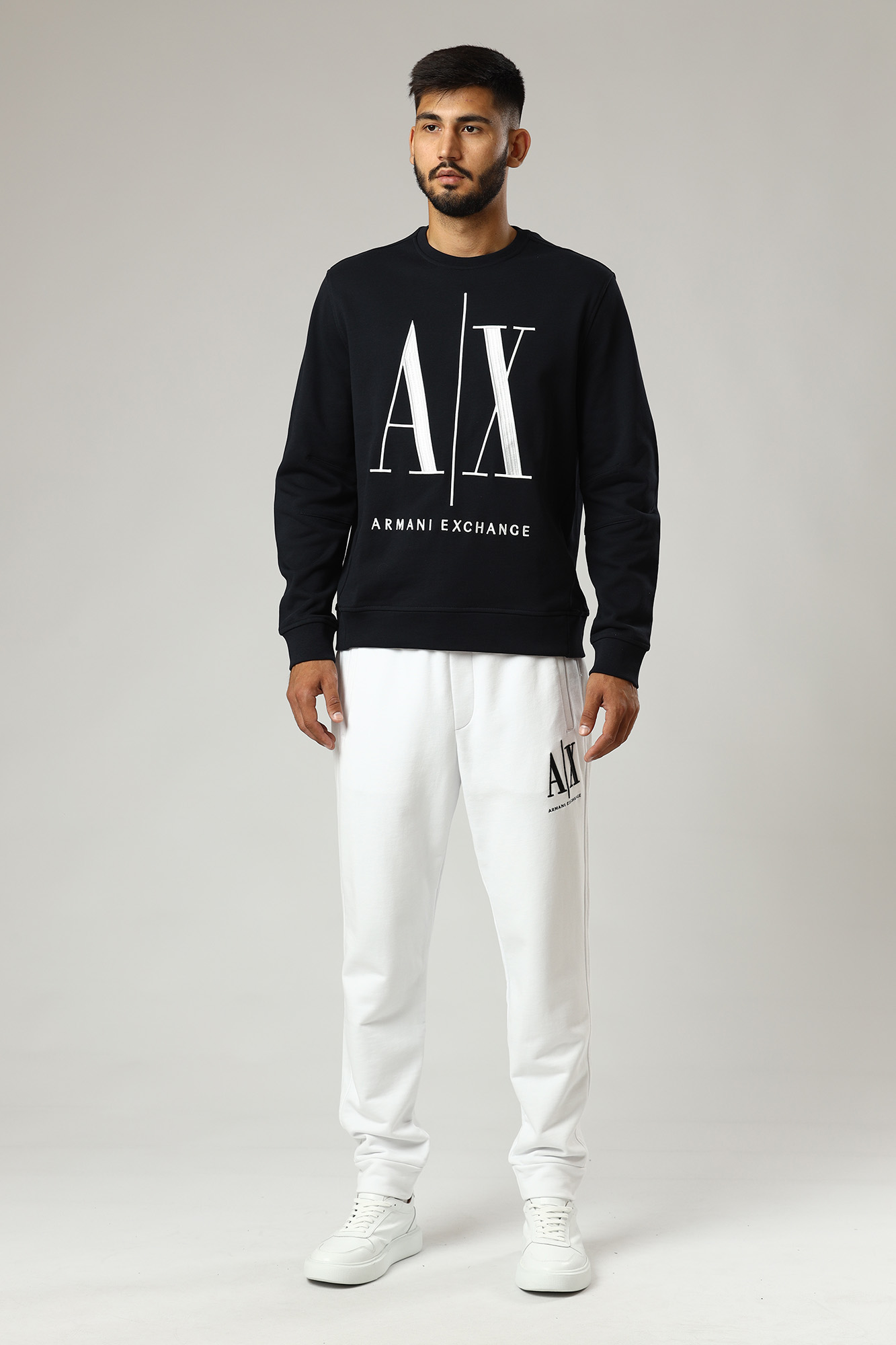 8NZPPA_ZJ1ZZ Брюки спортивные джоггеры Armani Exchange Белый